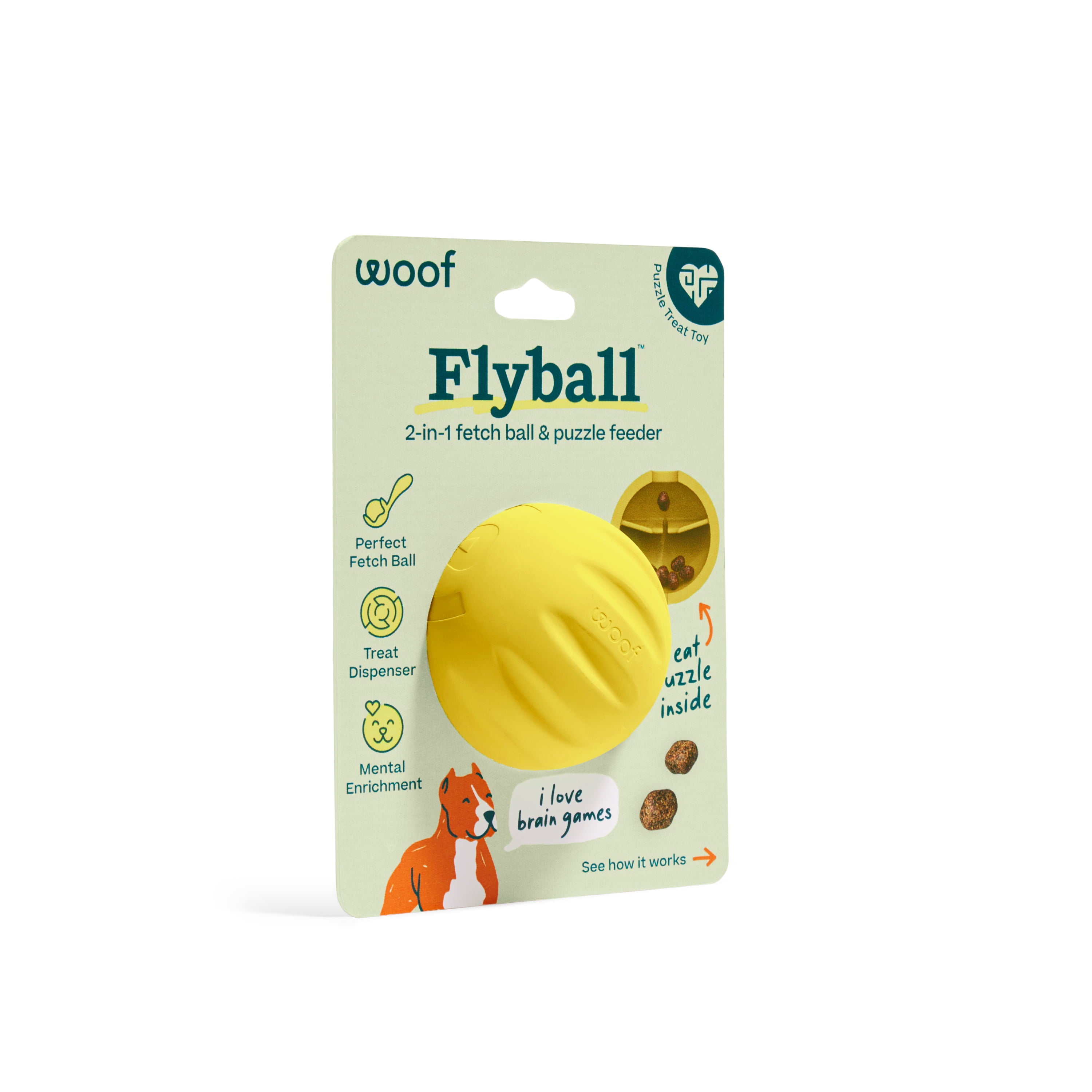 WOOF FlyBall Single Yellow