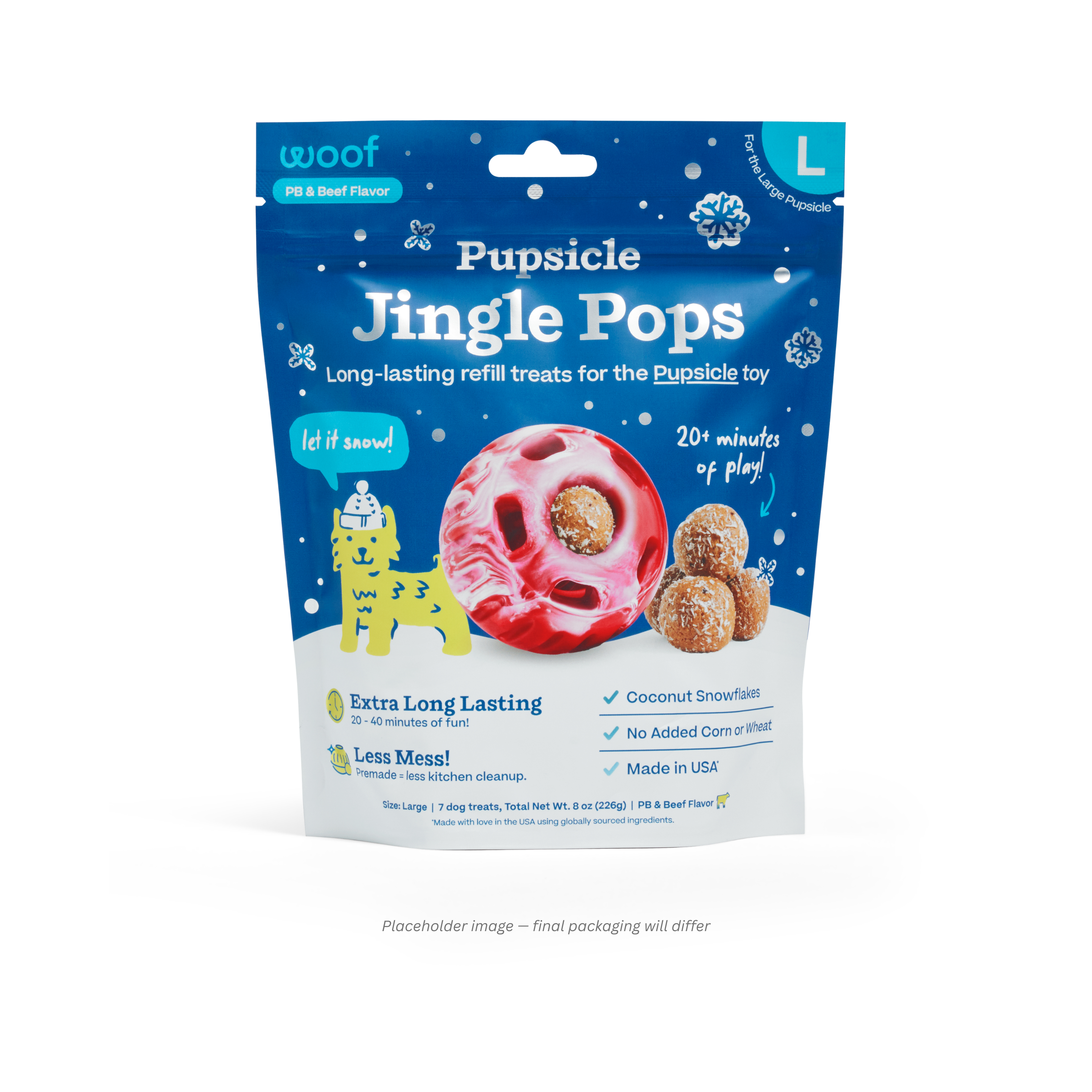 WOOF Holiday Jolly Pops Large
