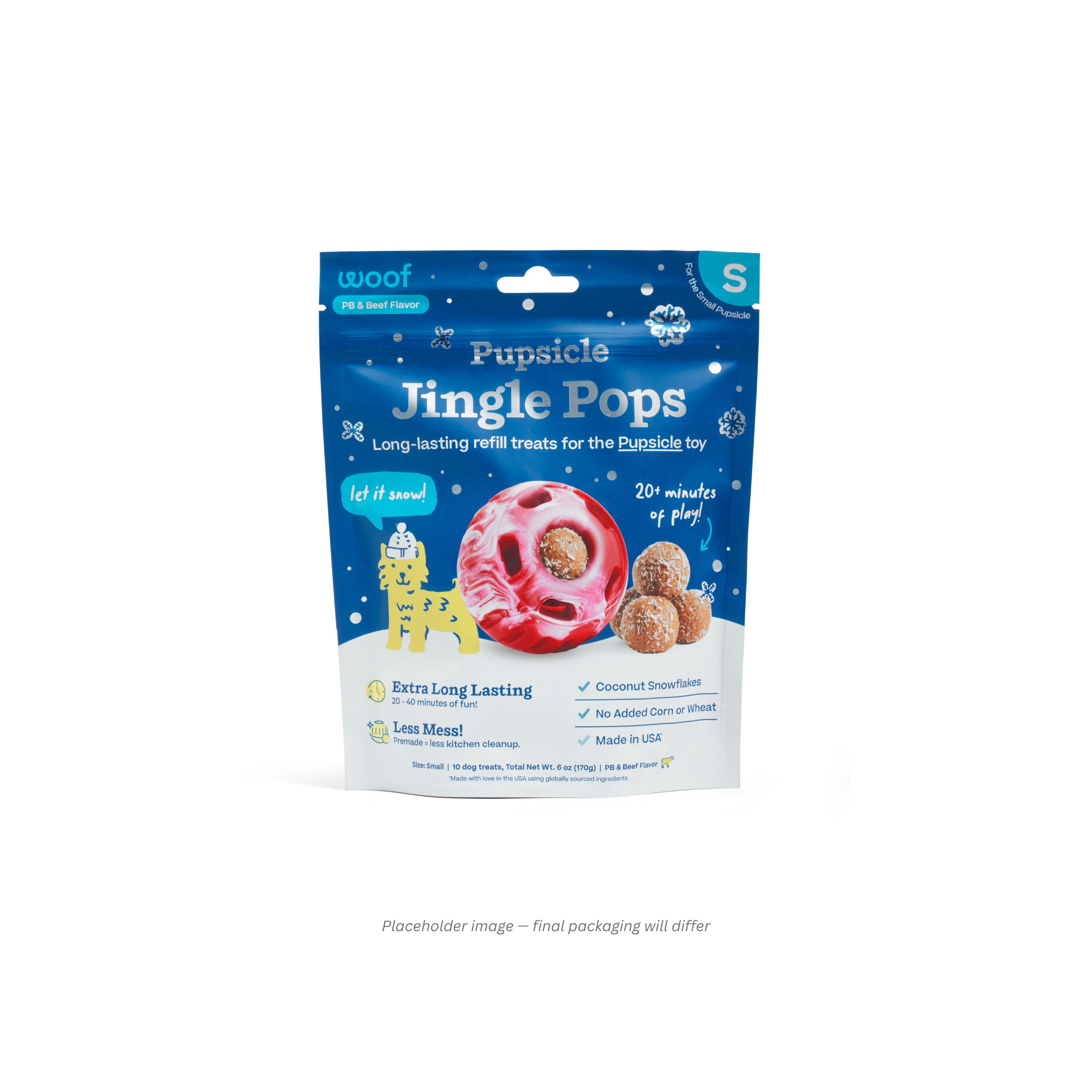 WOOF Holiday Jolly Pops Small