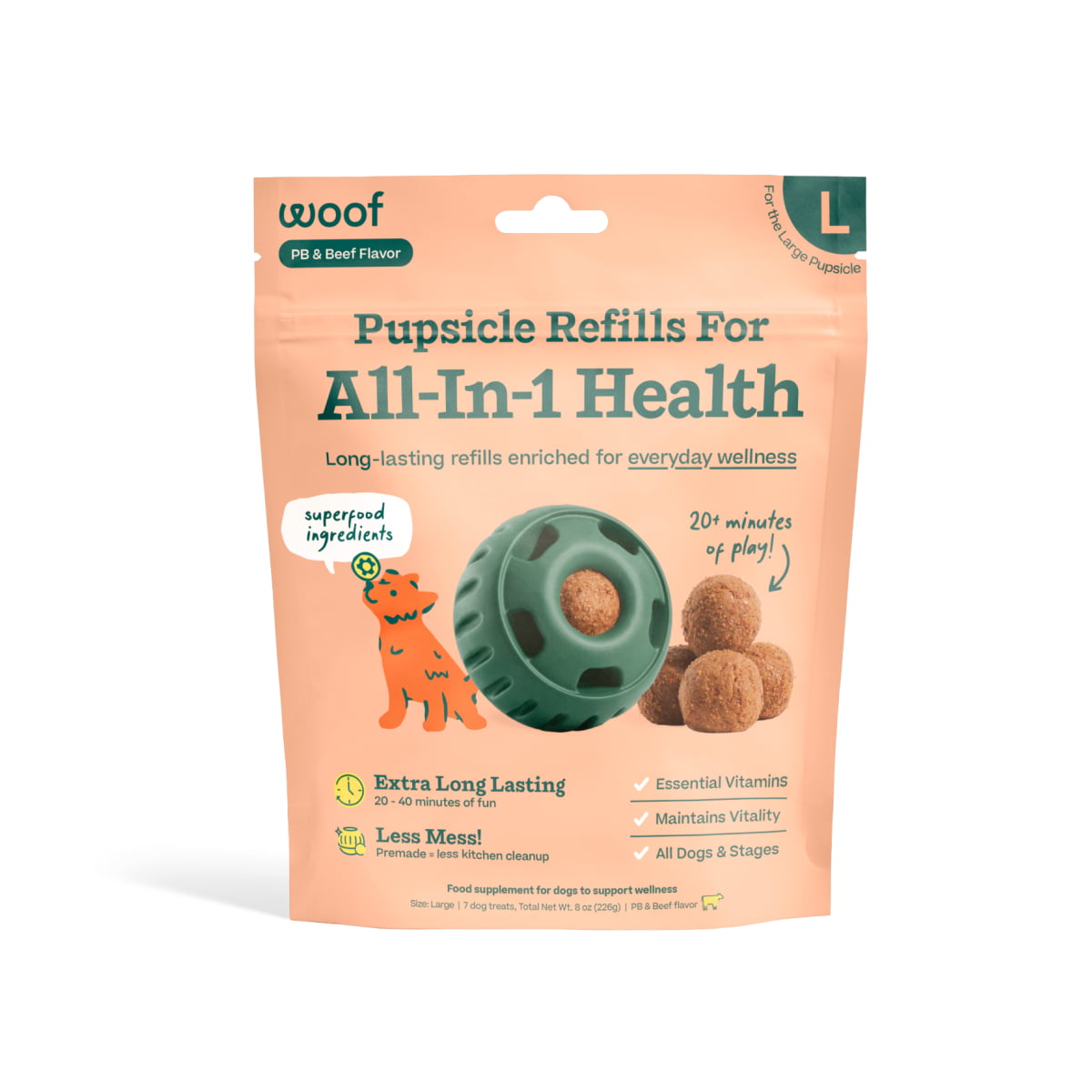 WOOF All-In-1 Wellness Pops Large
