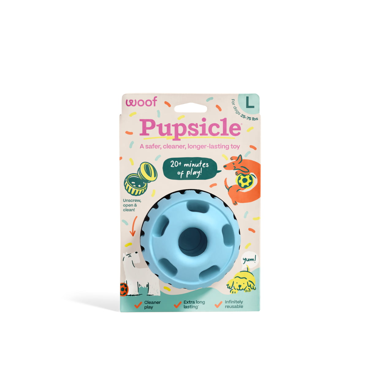 WOOF Pupsicle 'Birthday' Blue Large
