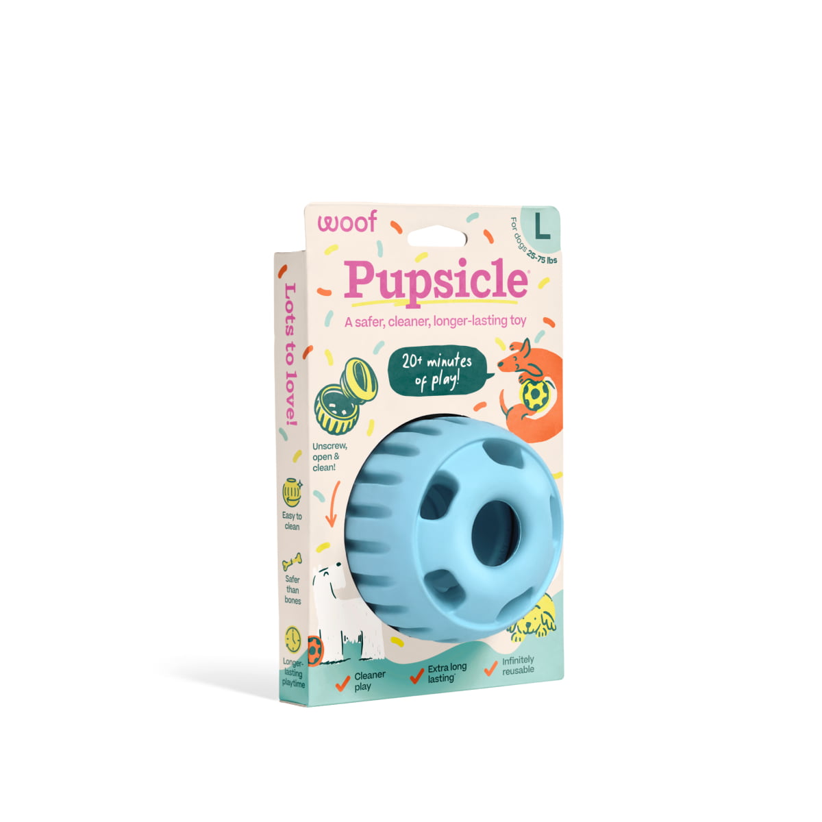 WOOF Pupsicle 'Birthday' Blue Large