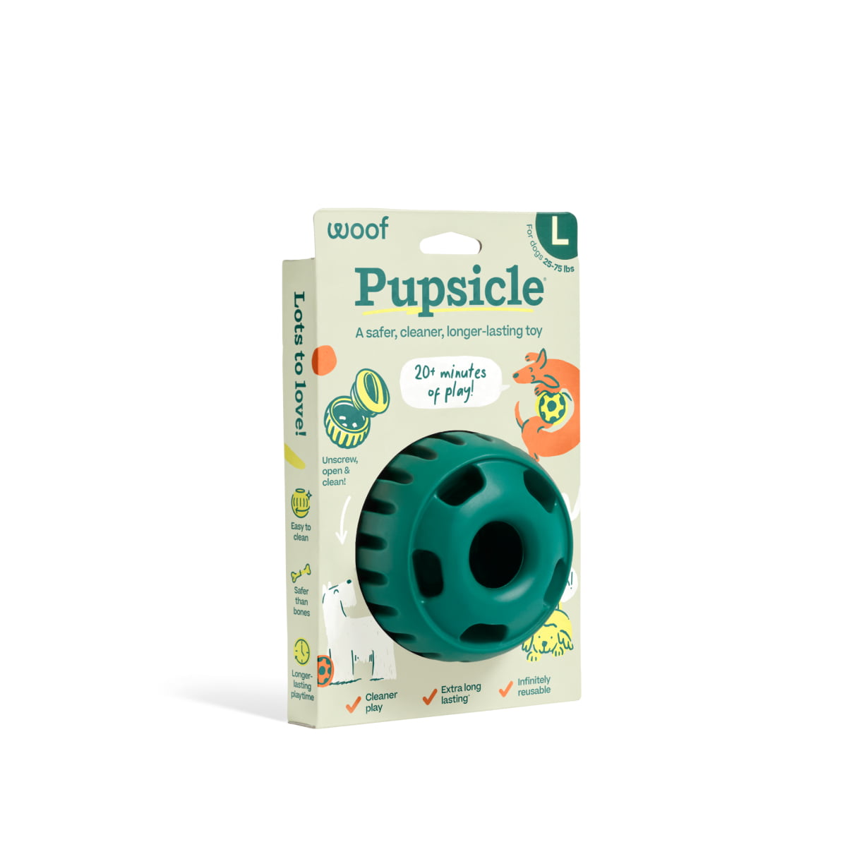 WOOF Pupsicle Green Large