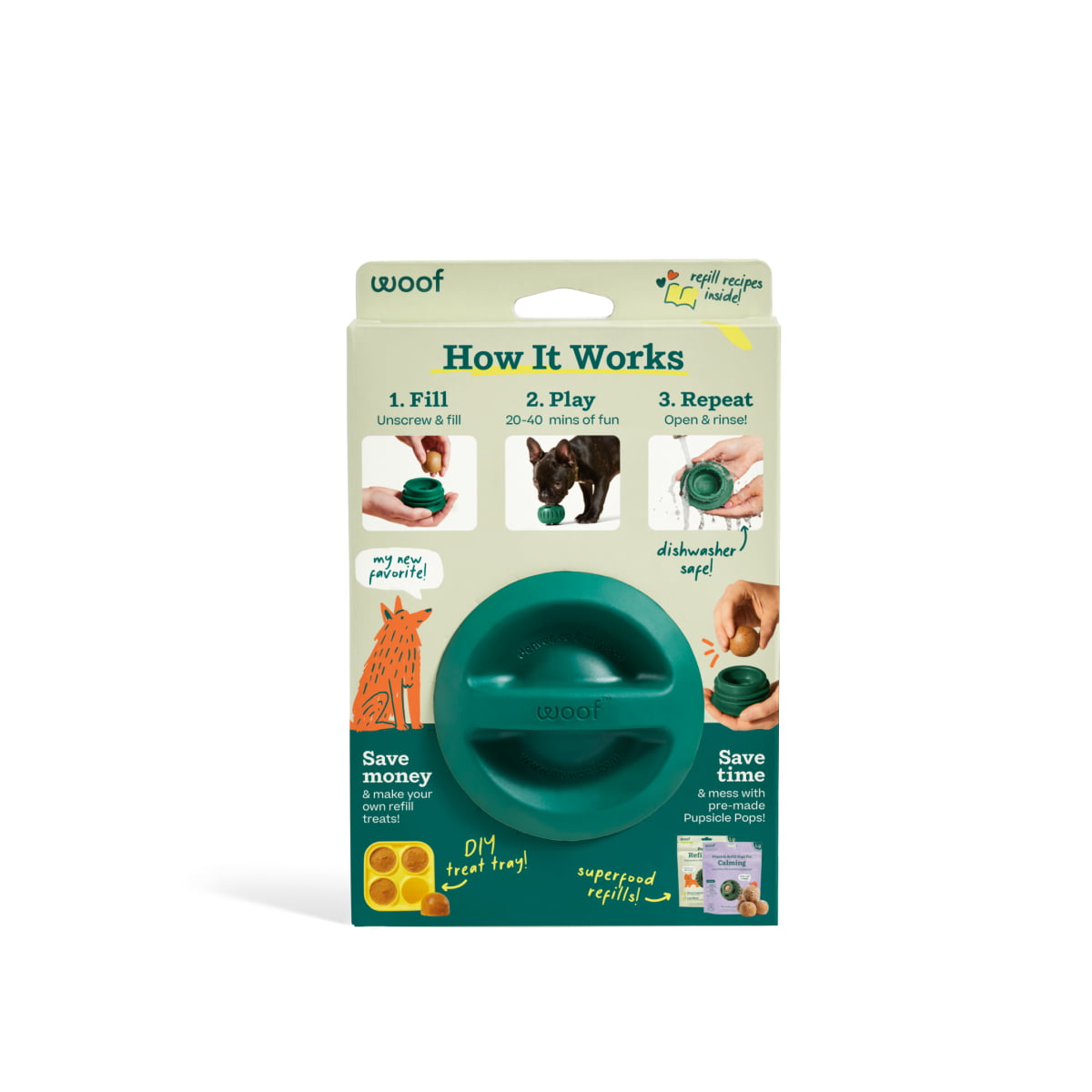 WOOF Pupsicle Green Large