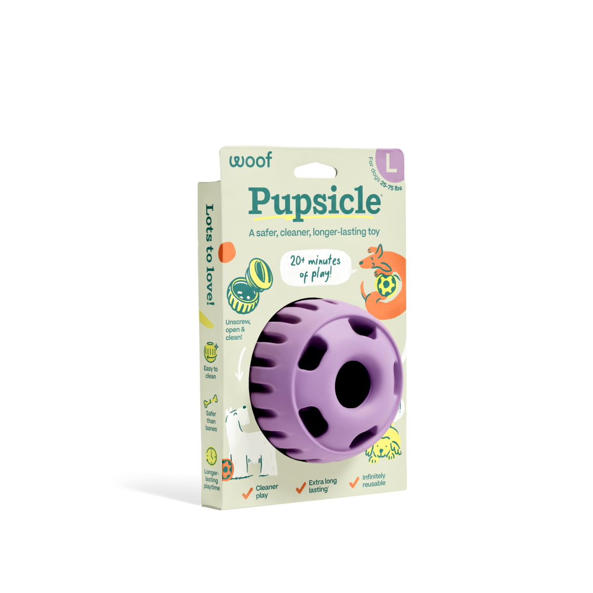 WOOF Pupsicle Lavender Large