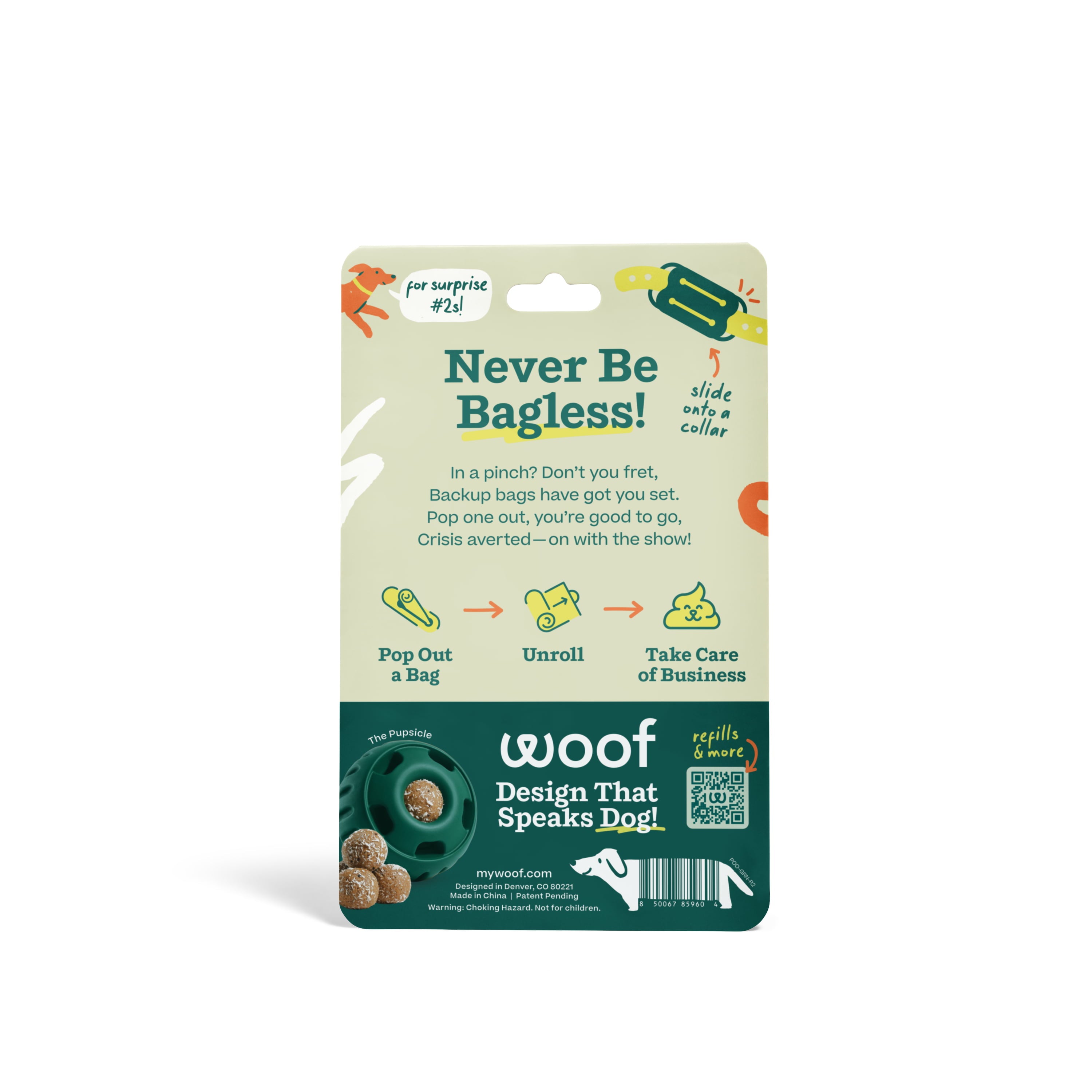 WOOF Poomergency Green