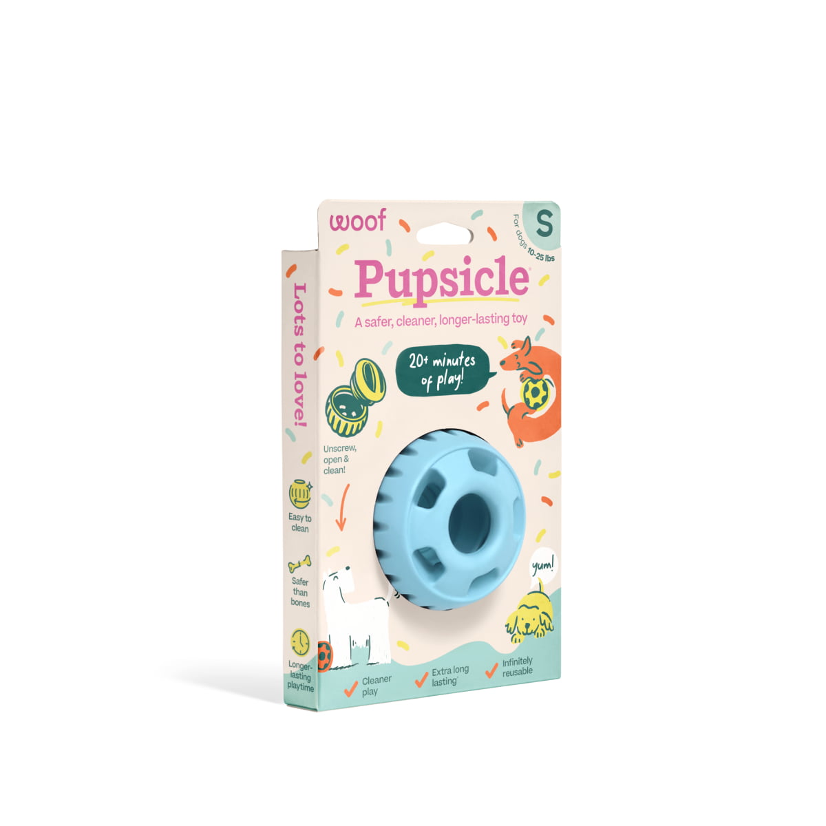 WOOF Pupsicle 'Birthday' Blue Small