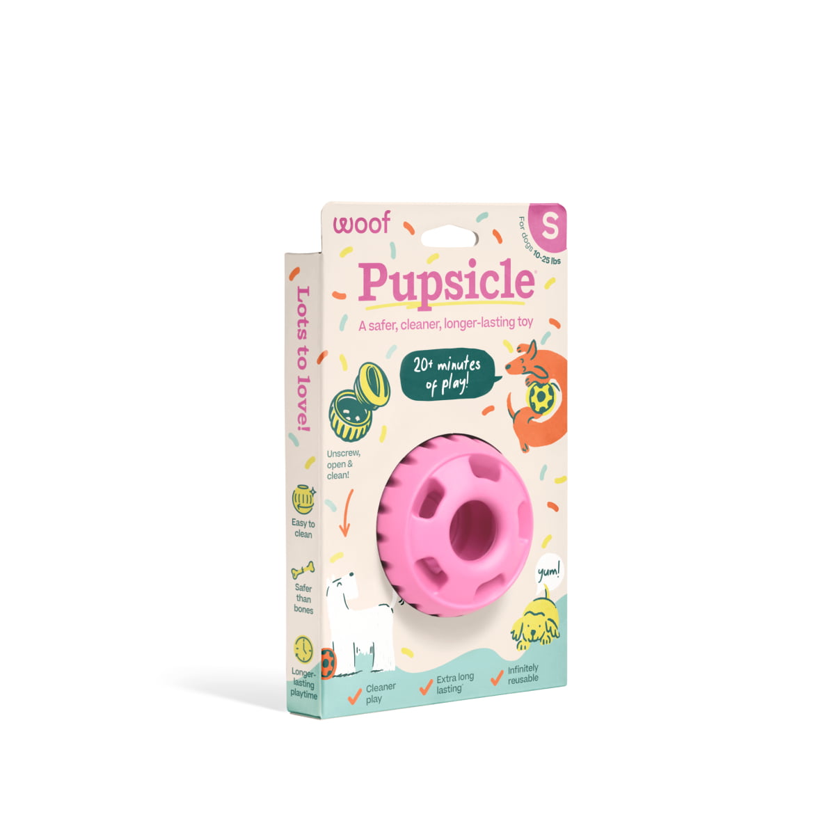 WOOF Pupsicle 'Birthday' Pink Small