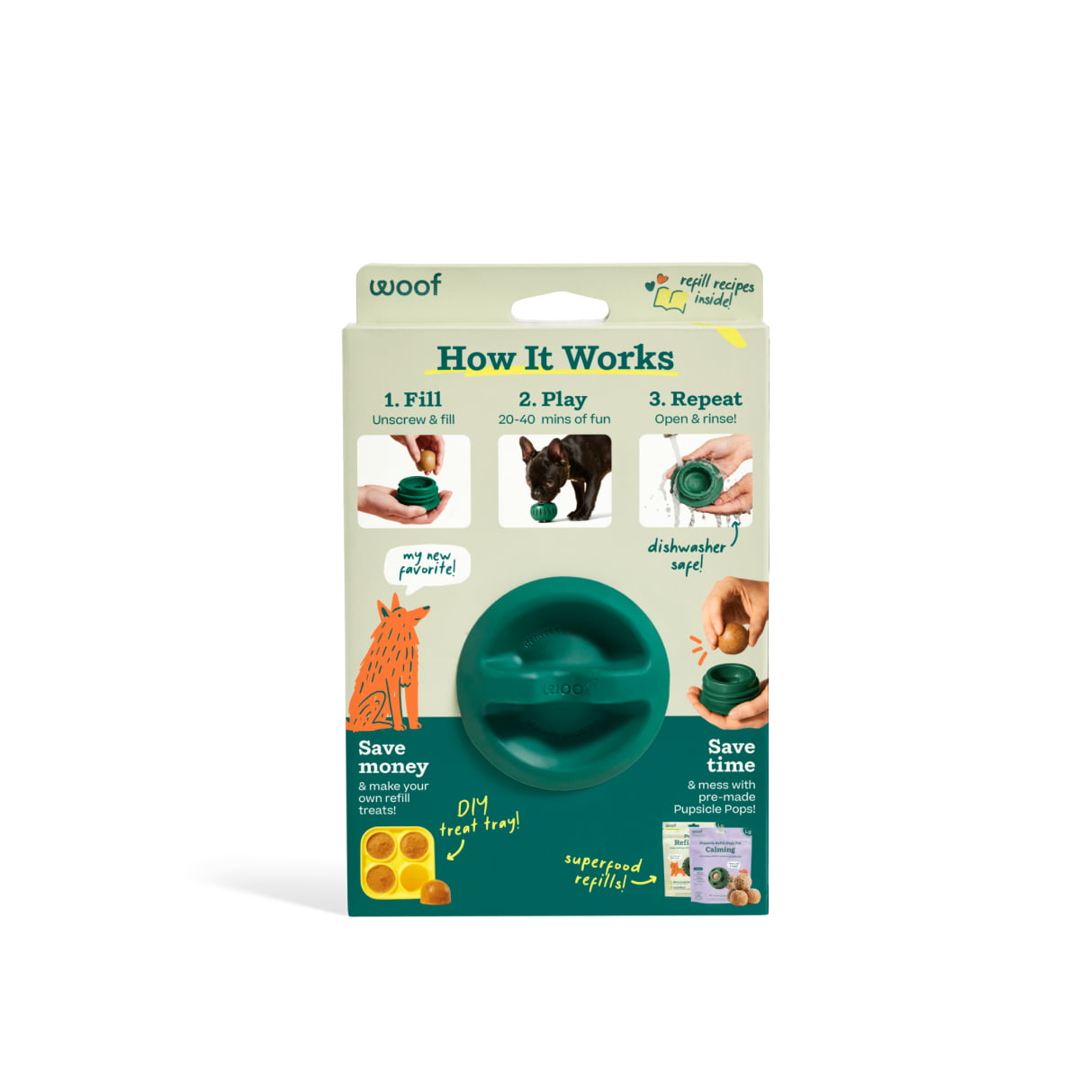 WOOF Pupsicle Green Small