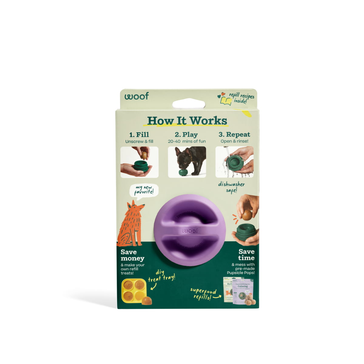 WOOF Pupsicle Lavender Small