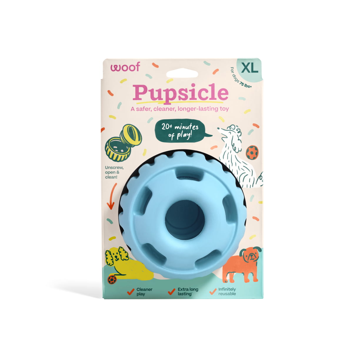 WOOF Pupsicle 'Birthday' Blue XL