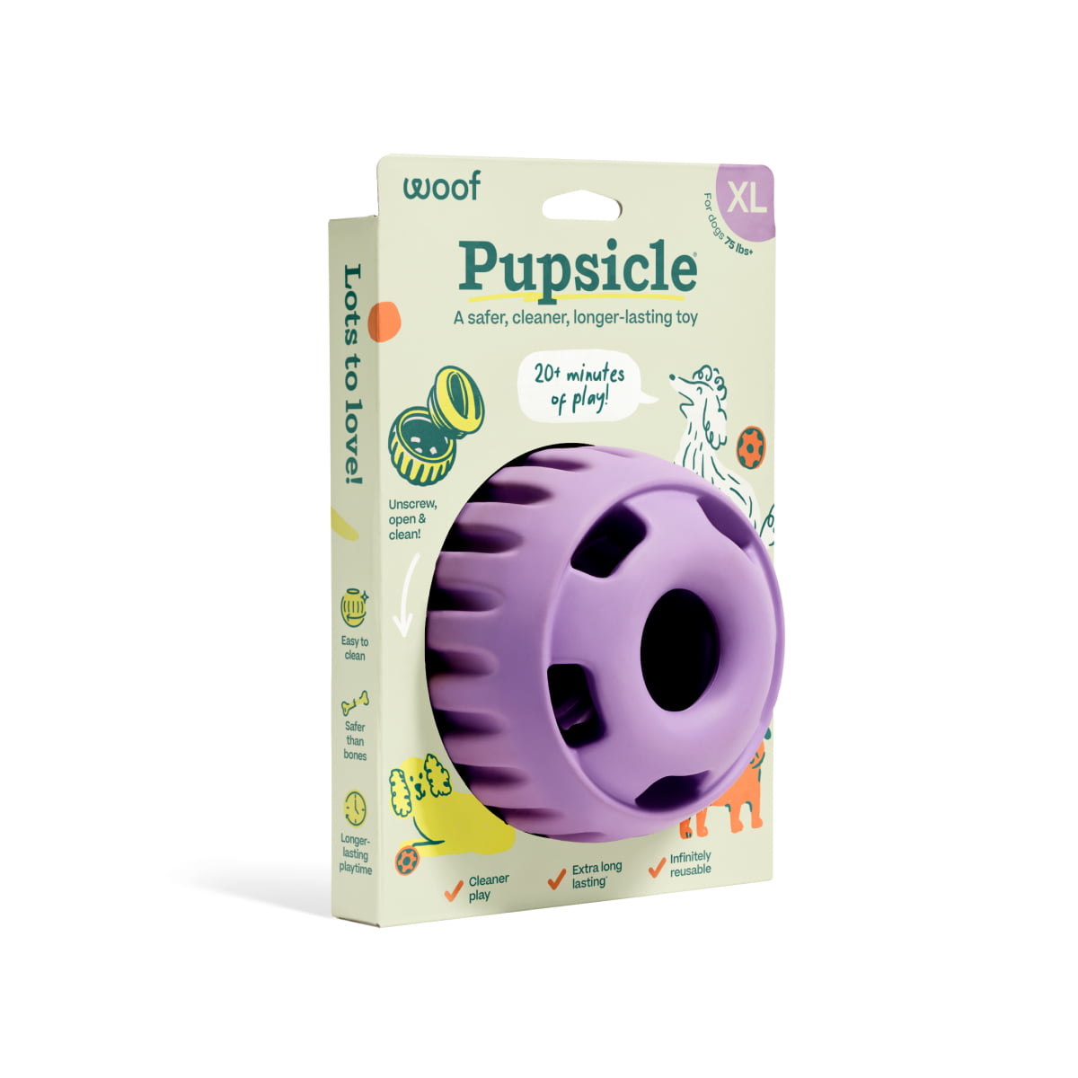 WOOF Pupsicle Lavender XL