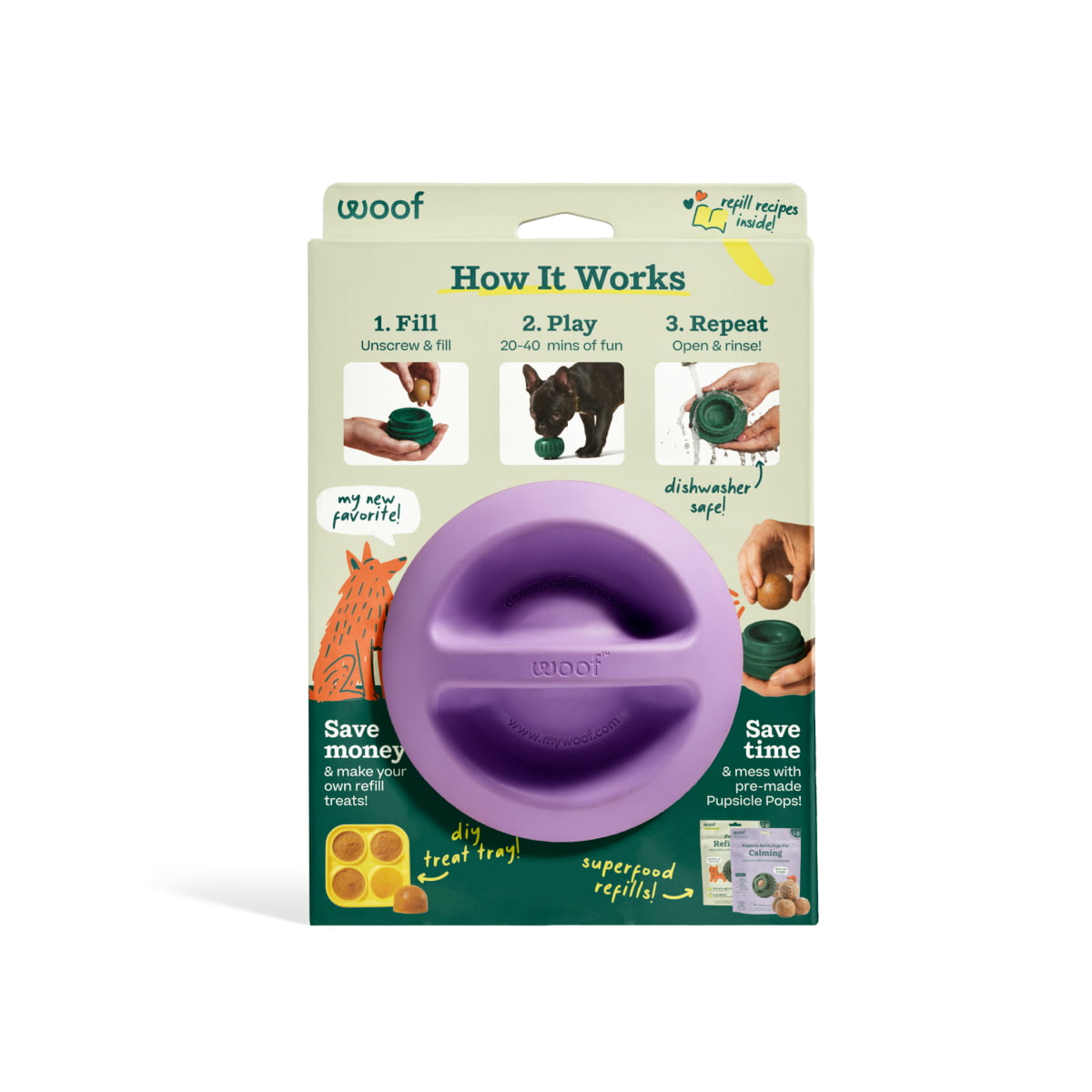 WOOF Pupsicle Lavender XL