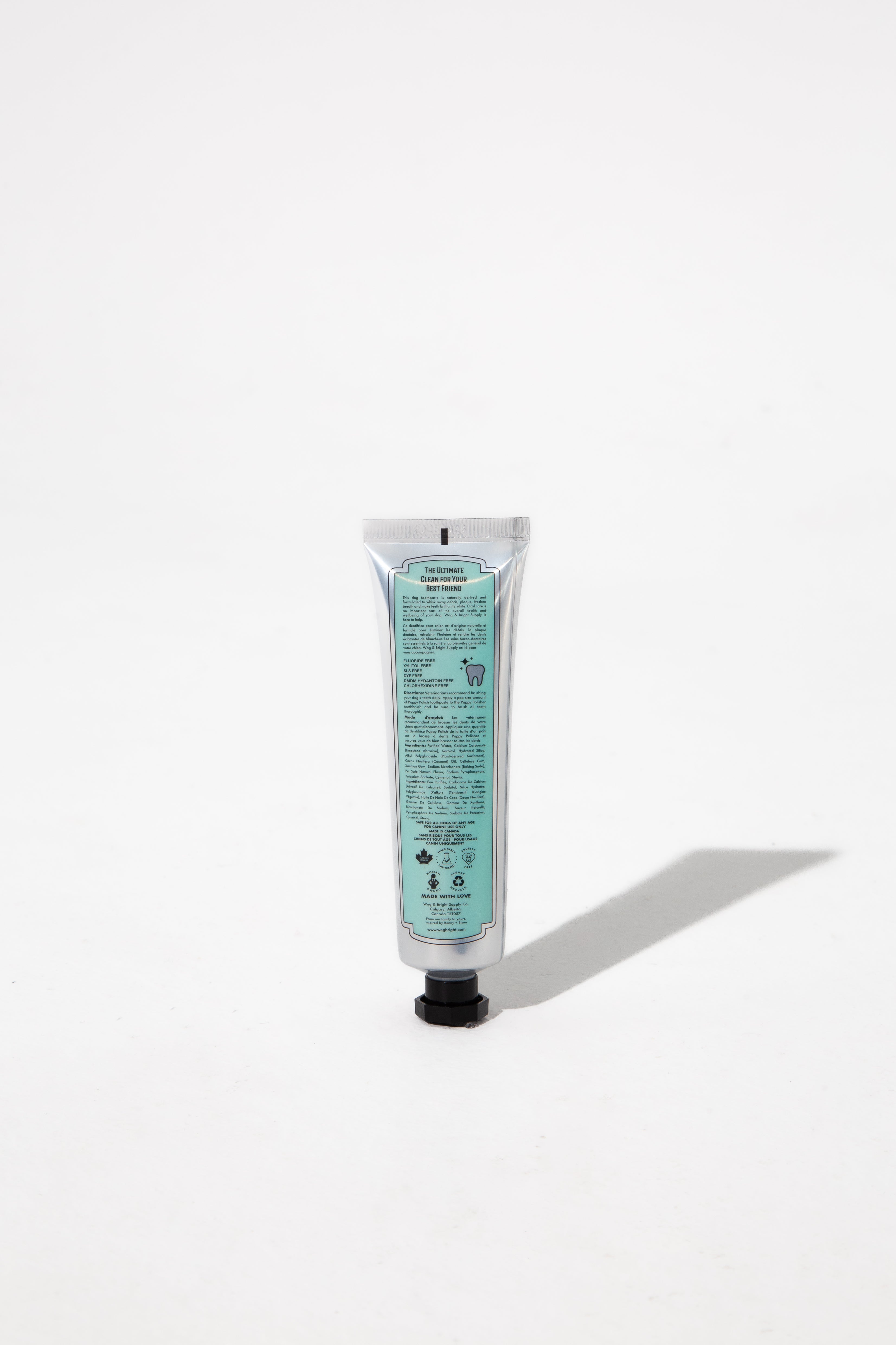 Wag & Bright Supply Co. Puppy Polish Natural Canine Toothpaste Filet Mignon Steak Flavor 3.5oz