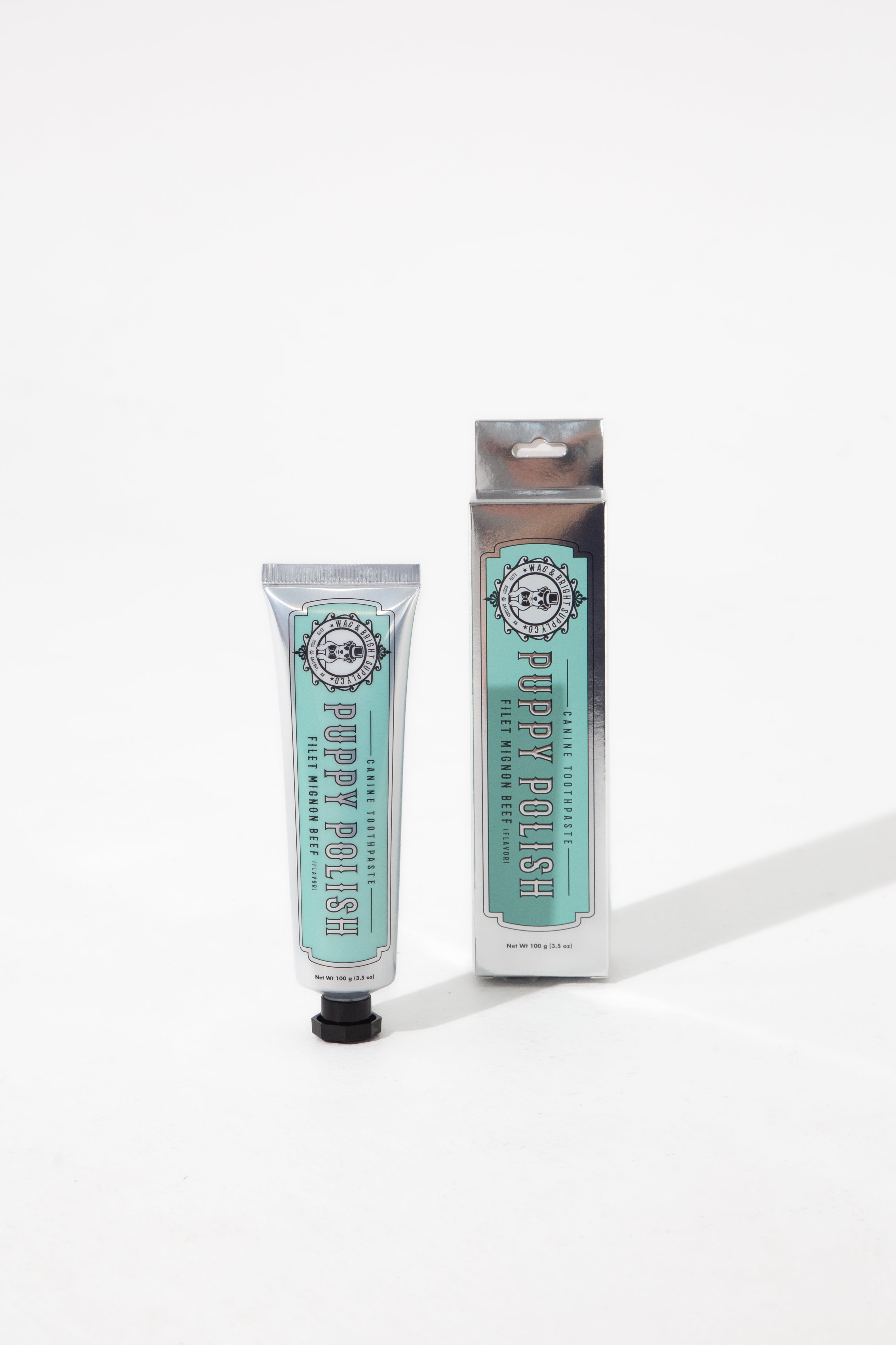 Wag & Bright Supply Co. Puppy Polish Natural Canine Toothpaste Filet Mignon Steak Flavor 3.5oz