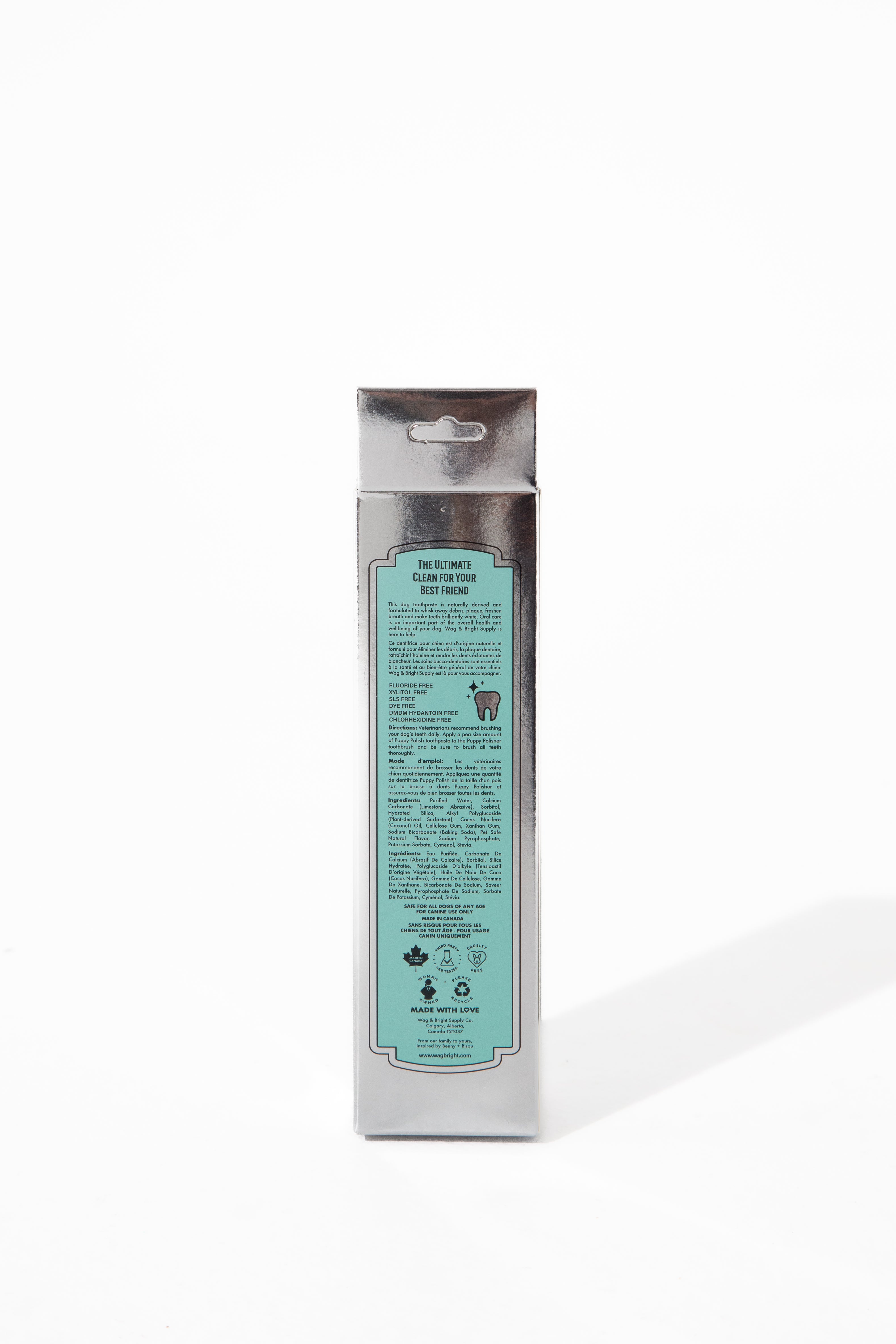 Wag & Bright Supply Co. Puppy Polish Natural Canine Toothpaste Filet Mignon Steak Flavor 3.5oz