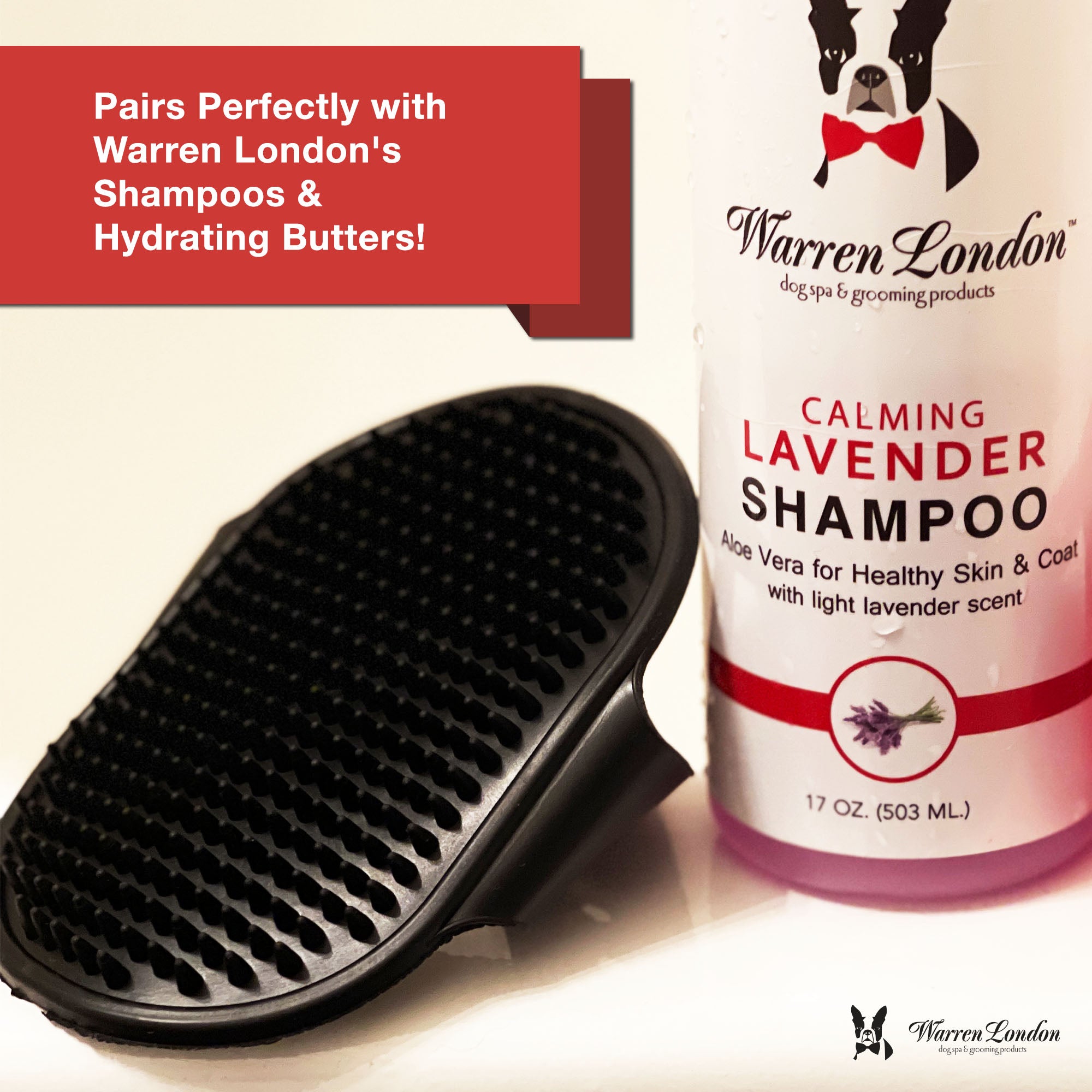 Warren London Bath Brush, Black
