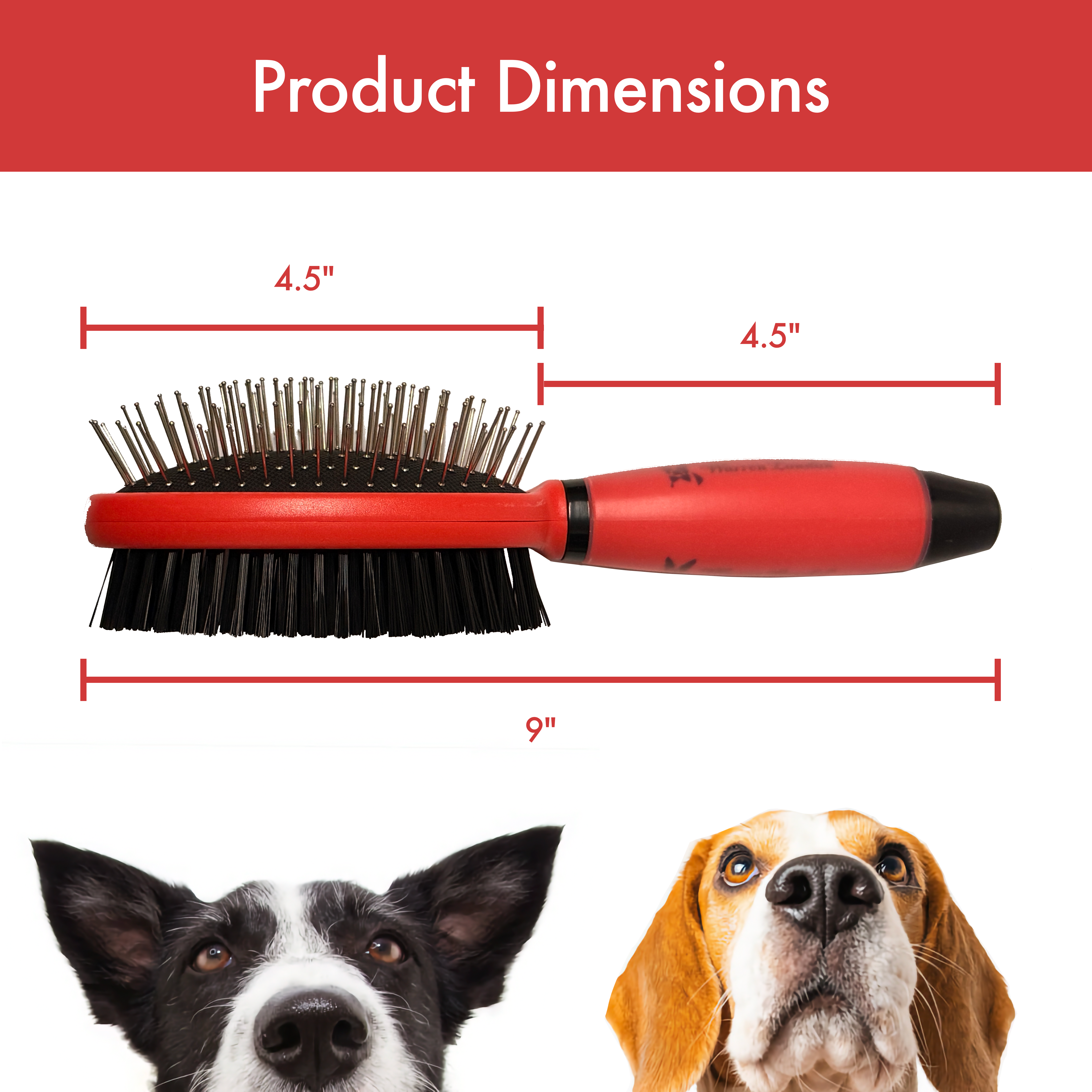 Warren London Dual-Action Pin & Bristle Brush