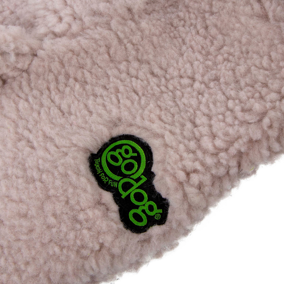 goDog Barnyard Buddies Lamb Squeaky Plush Flattie Dog Toy Large