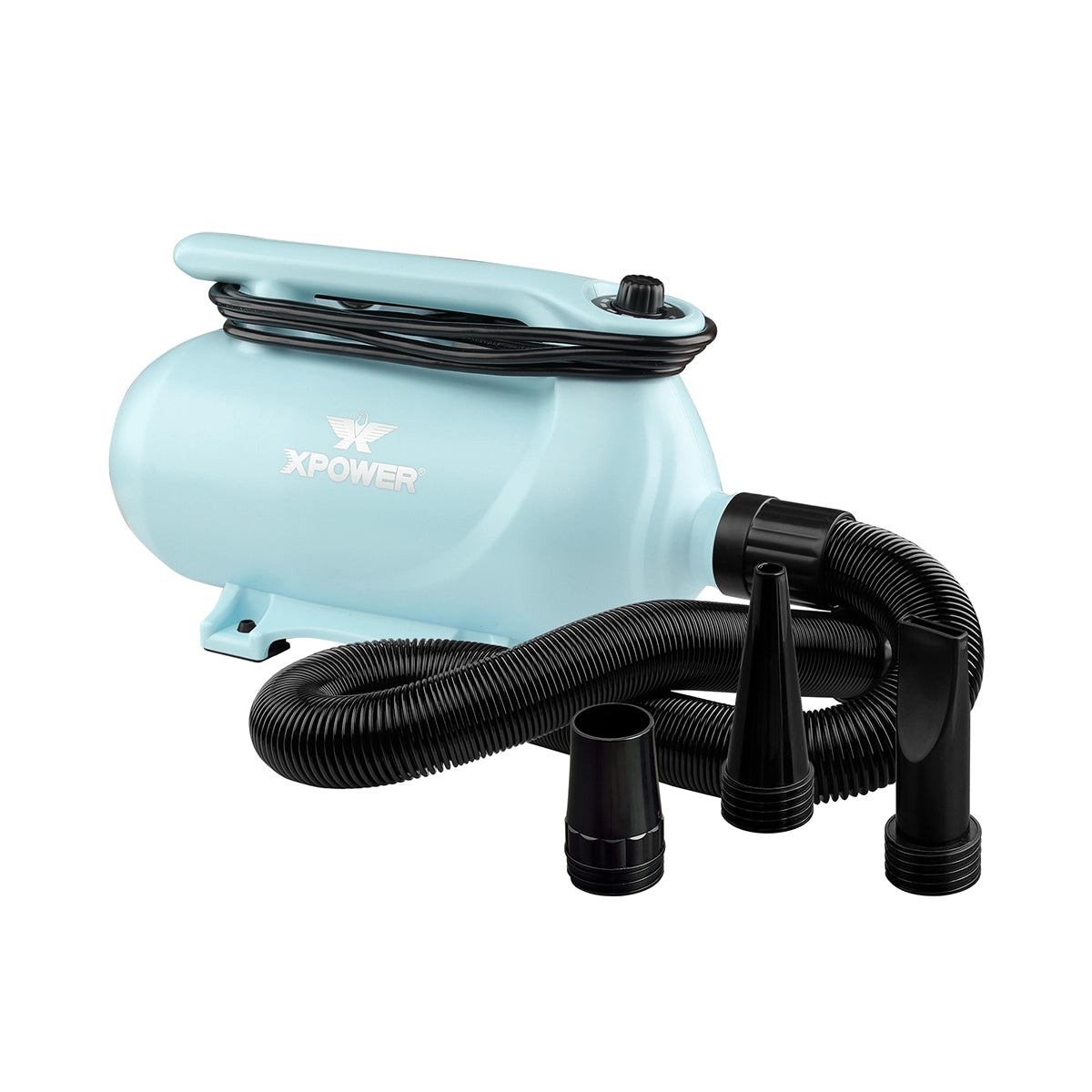 XPOWER B-163 High Velocity Variable Speed Double Motor Pet Dryer - Sky Blue
