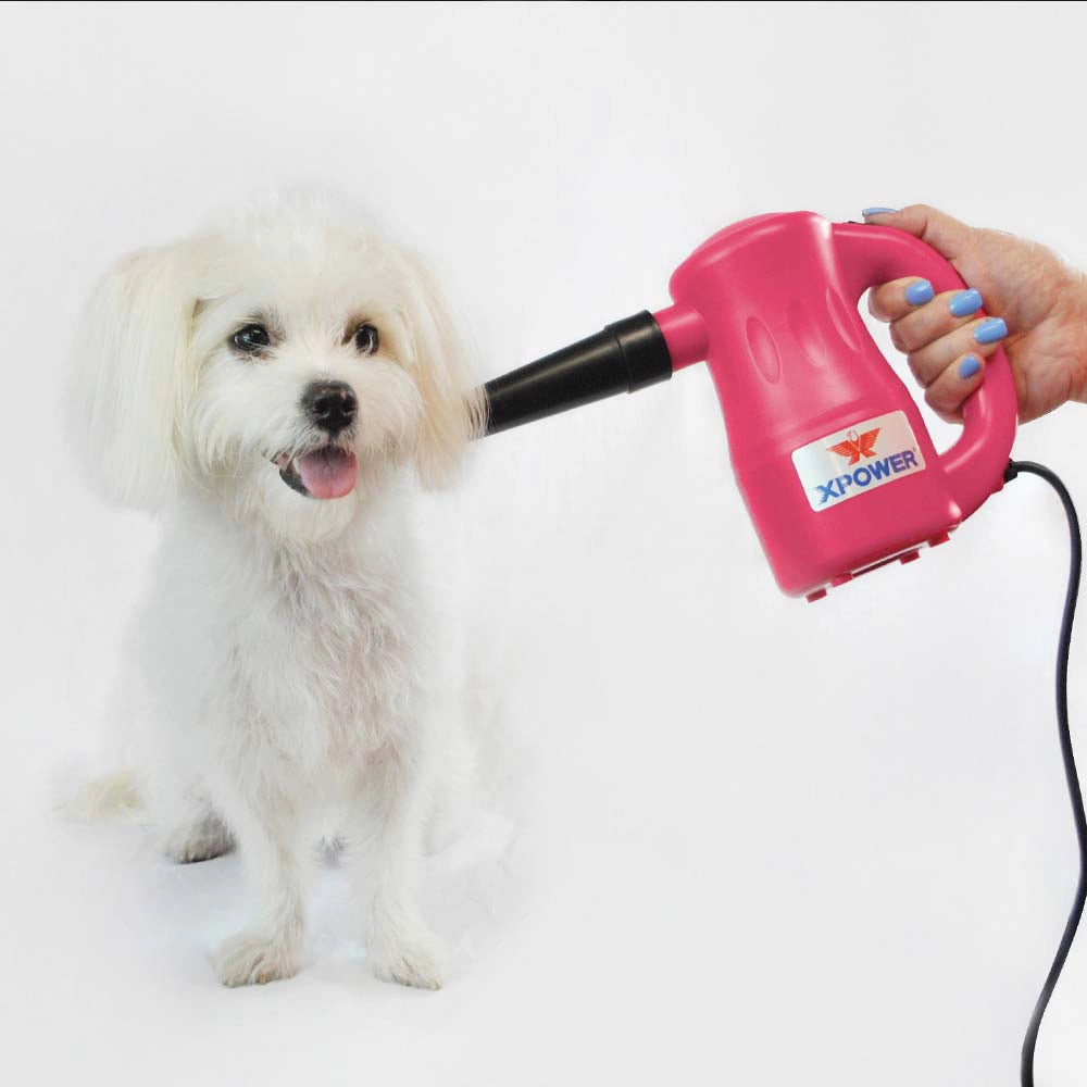 XPOWER B-53 Airrow Pro Multipurpose Home Pet Dryer, Duster, Air Pump, Blower - Pink