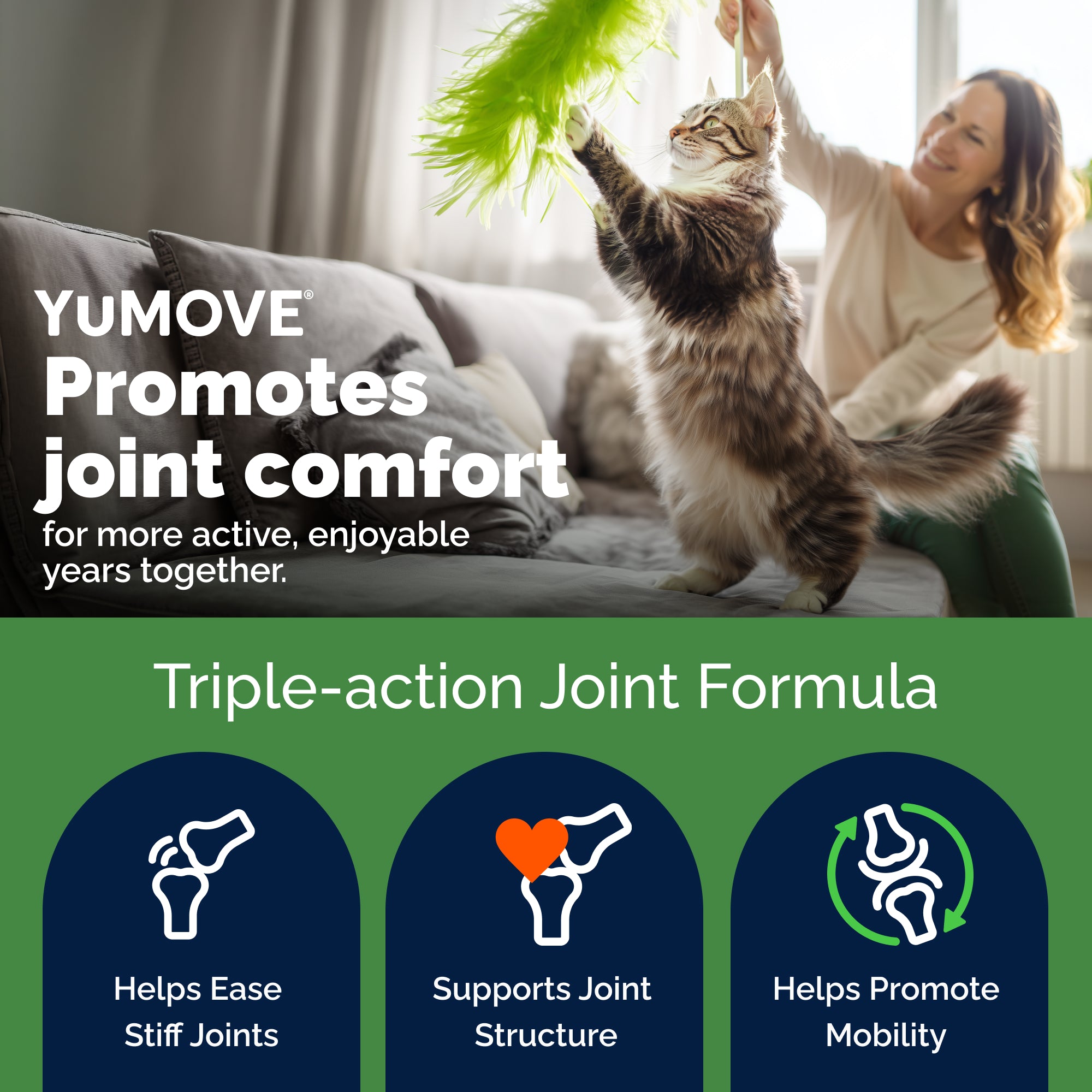 YuMOVE Feline Hip & Joint Support Capsules, 60 count