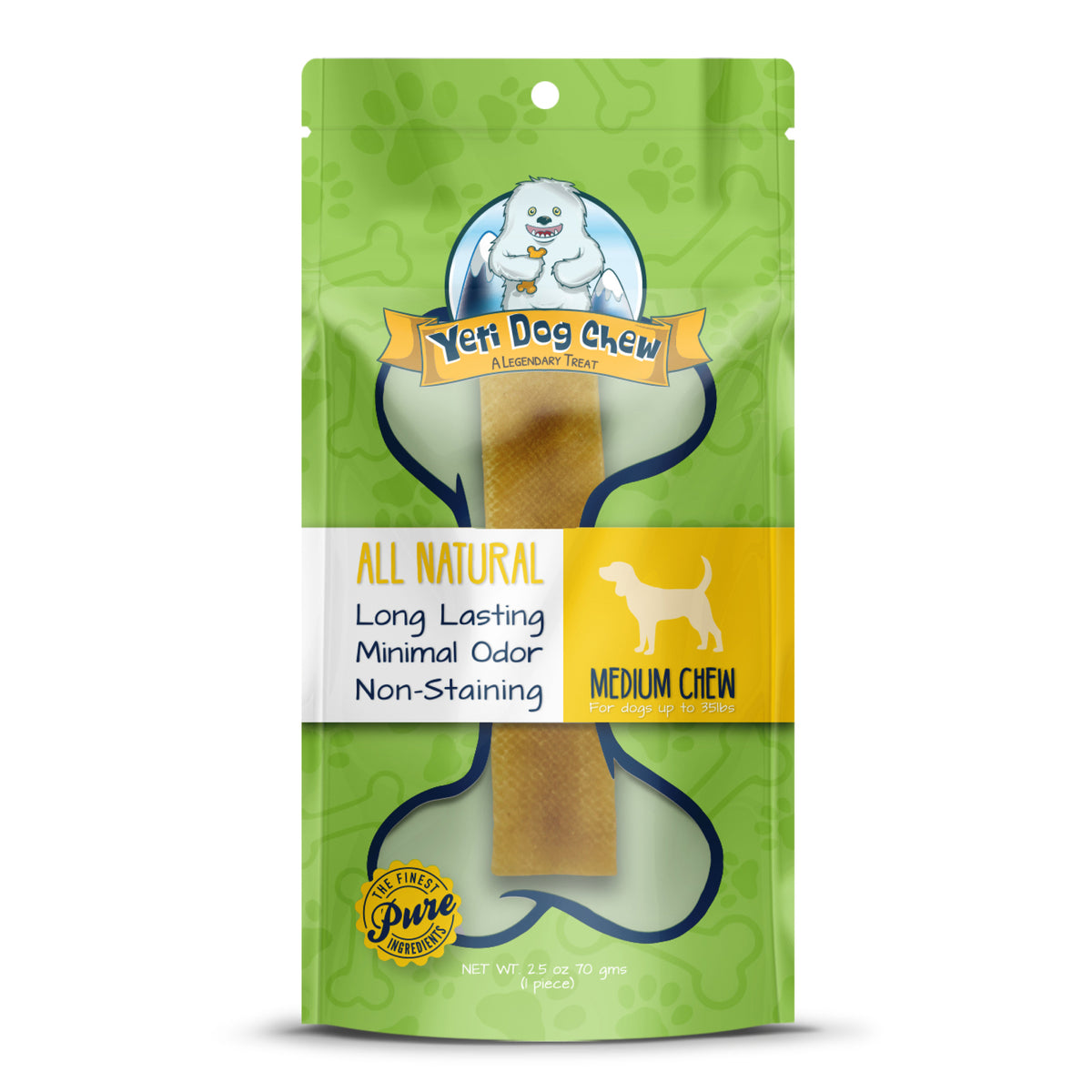 Yeti Dog Chew 1pc Medium Chew 2.5oz Bag