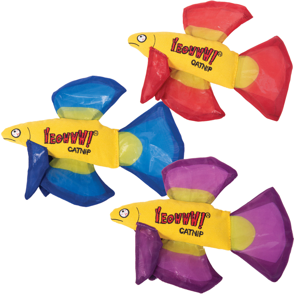 Yeowww! Mo Betta Fish Cat Toy Red