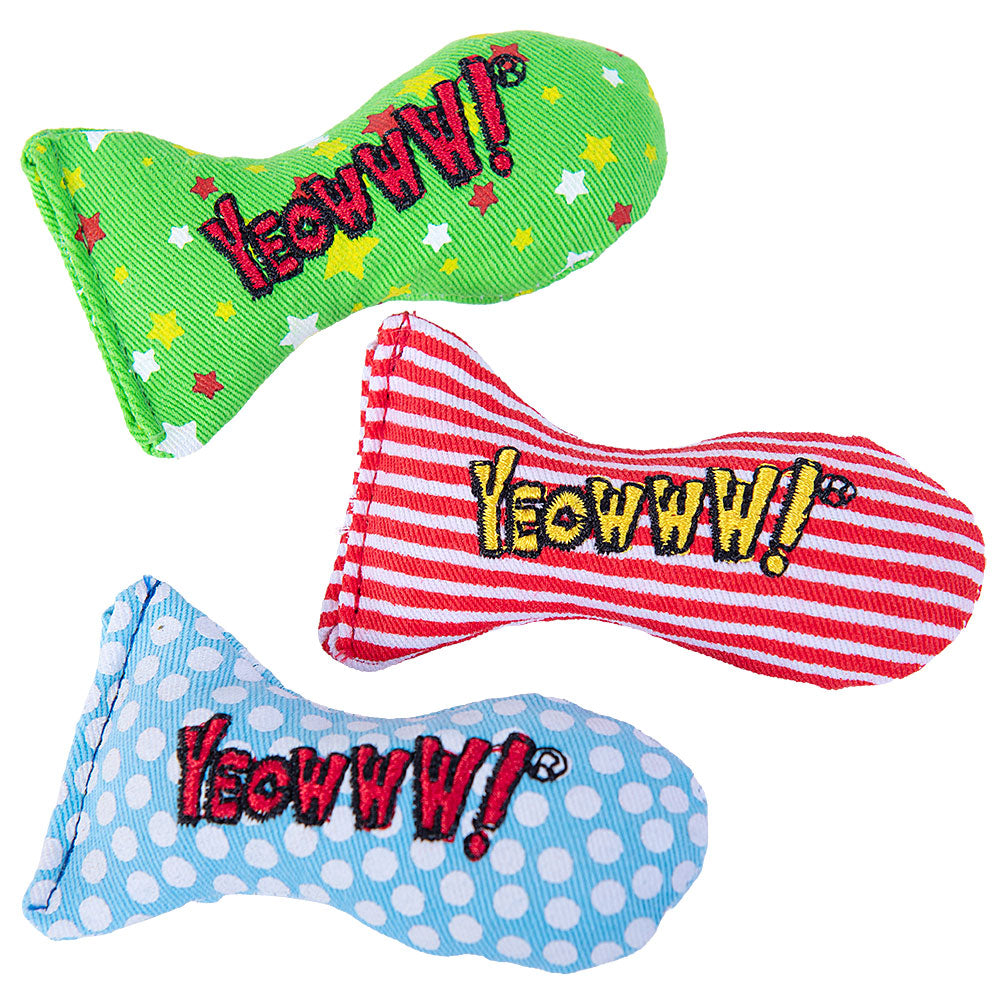 Yeowww! Holiday Stinkies Trio Cat Toy