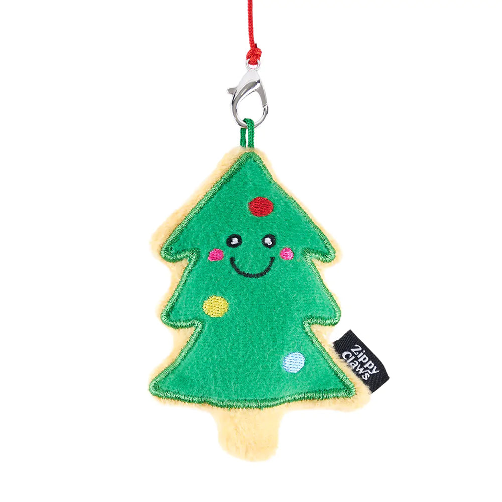 ZippyClaws Holiday ZippyStick Santa with Cookies & Milk Cat Toy