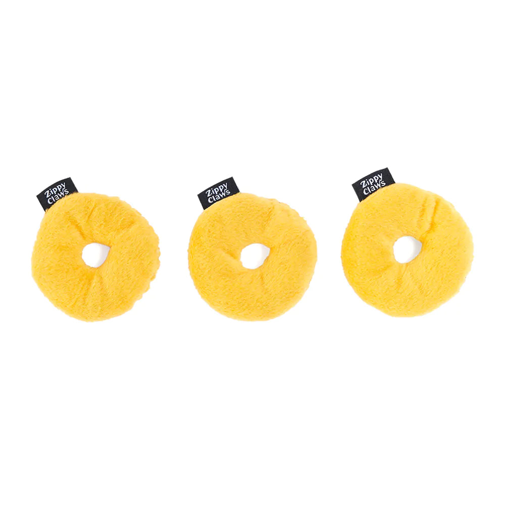ZippyClaws Holiday Mini Donutz Cat Toy 3pk