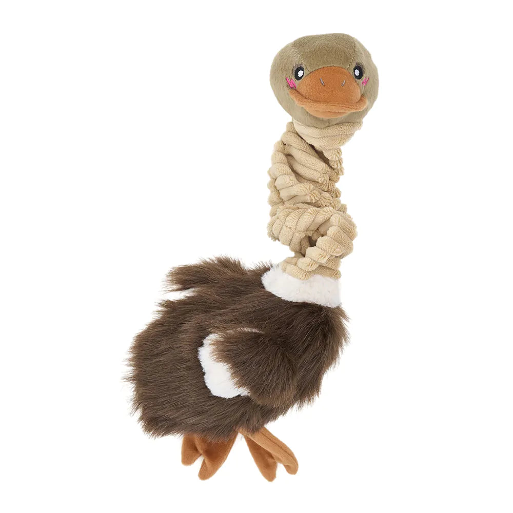 ZippyPaws Bungee Buddiez Ostrich Dog Rope Toy