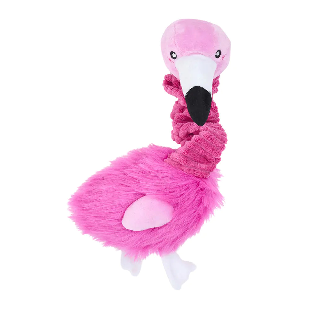 ZippyPaws Bungee Buddiez Flamingo Dog Rope Toy