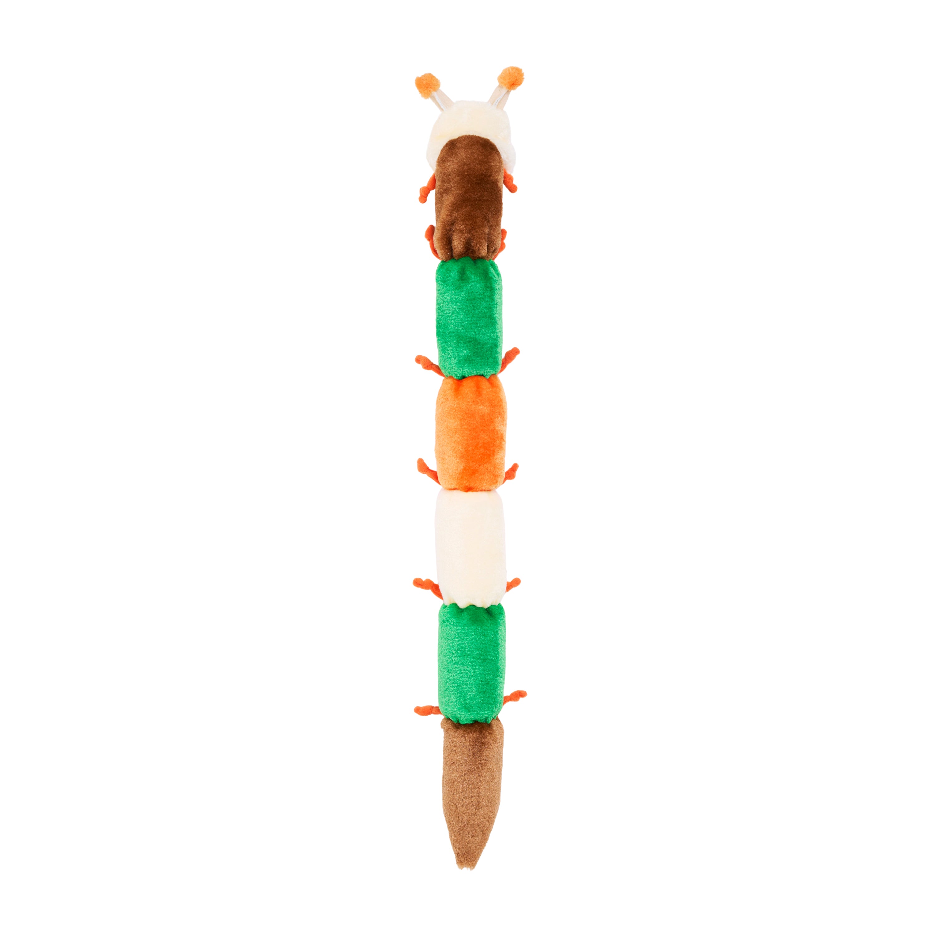 ZippyPaws Zippy Caterpillar Forest Colors Plush Dog Toy
