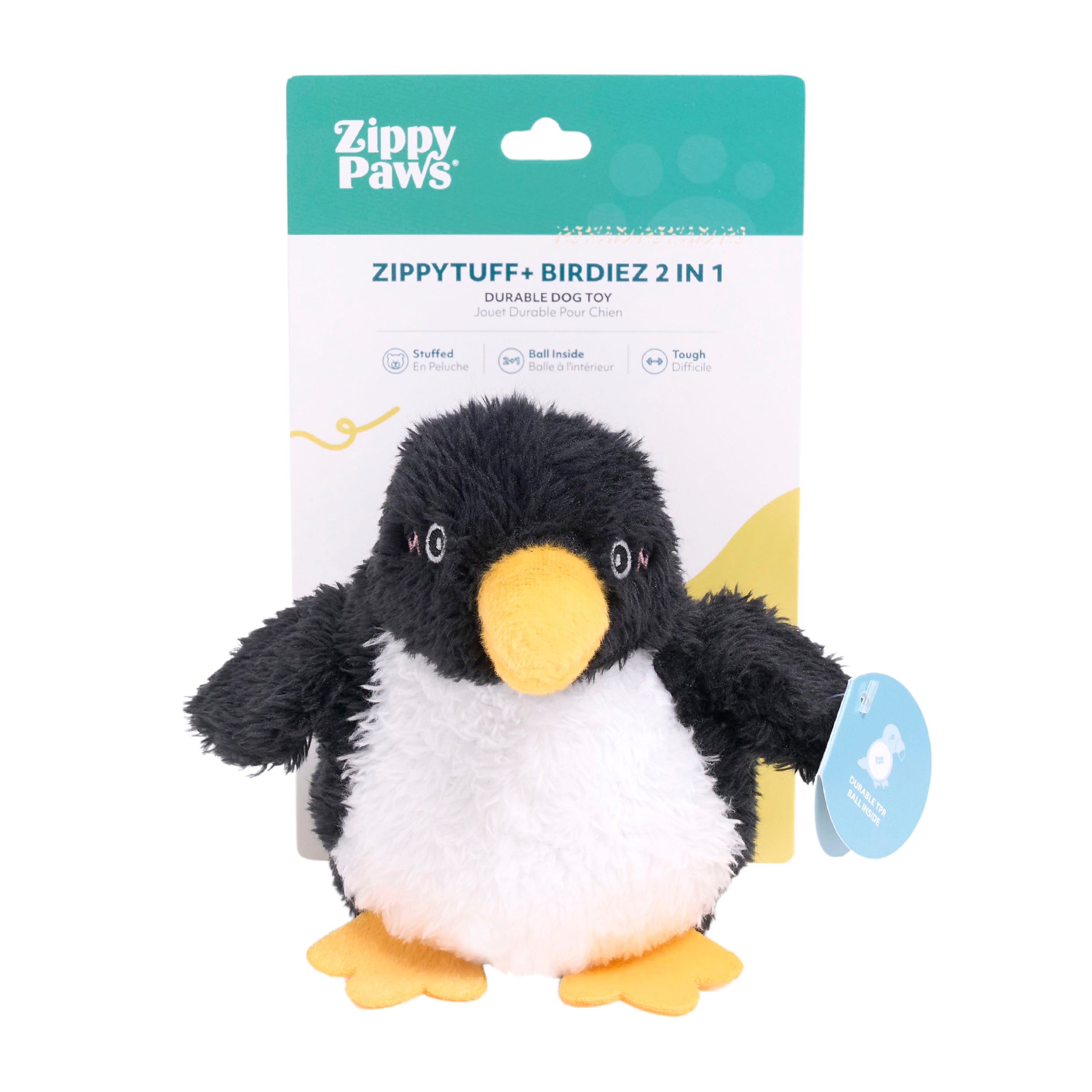 ZippyPaws ZippyTuff+ 2-in-1 Birdiez Penguin Dog Chew Toy