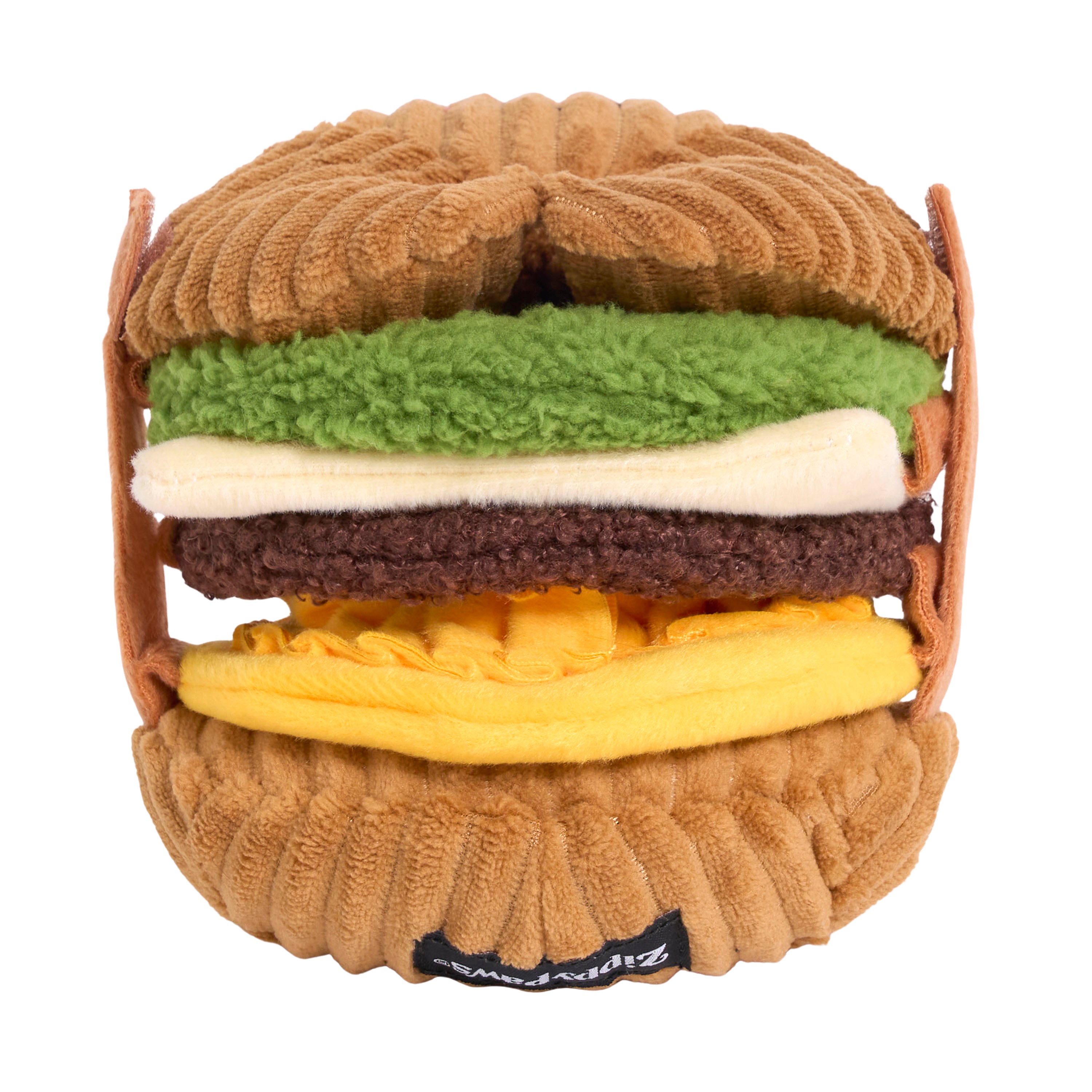 ZippyPaws Snufflerz Stacks Breakfast Sandwich Plush Interactive Dog Toy