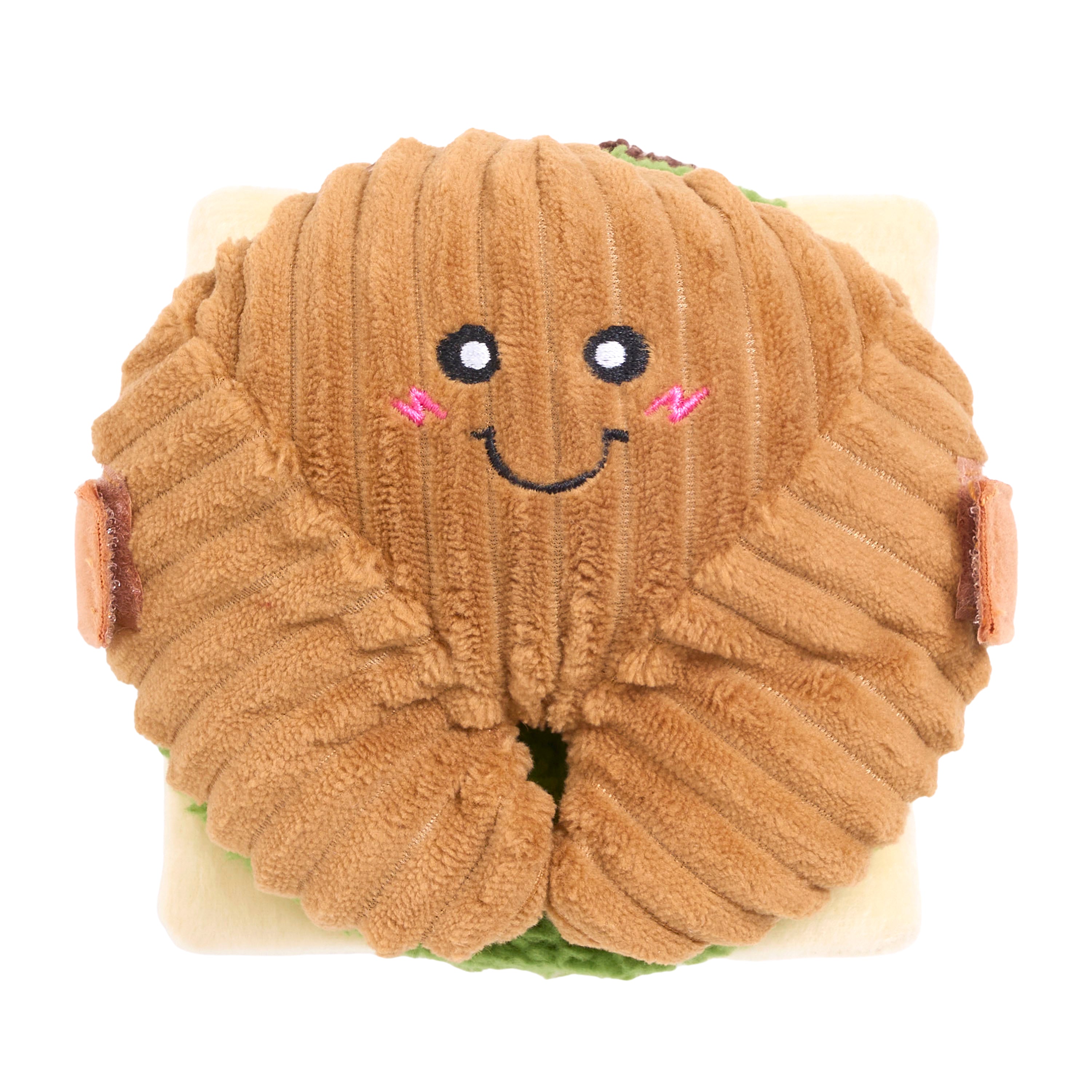 ZippyPaws Snufflerz Stacks Breakfast Sandwich Plush Interactive Dog Toy