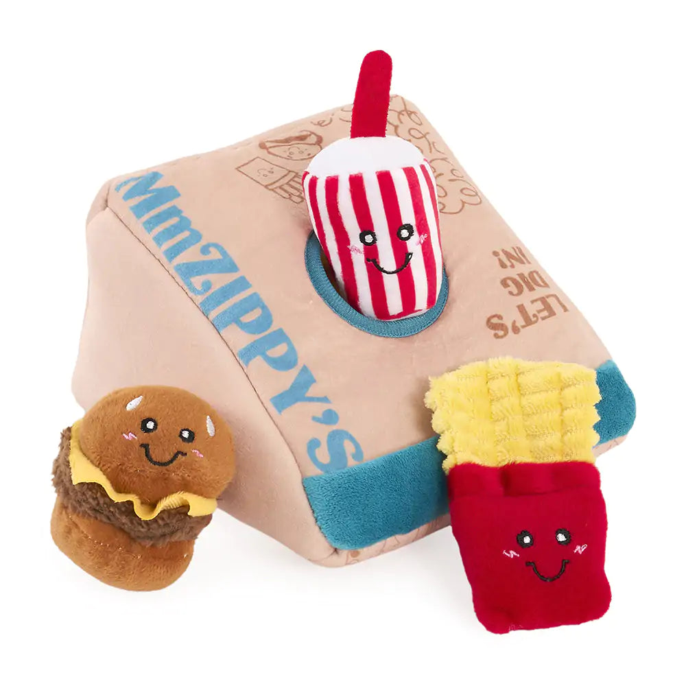 ZippyPaws Burrow Zippy Meal Interactive Plush Dog Toy