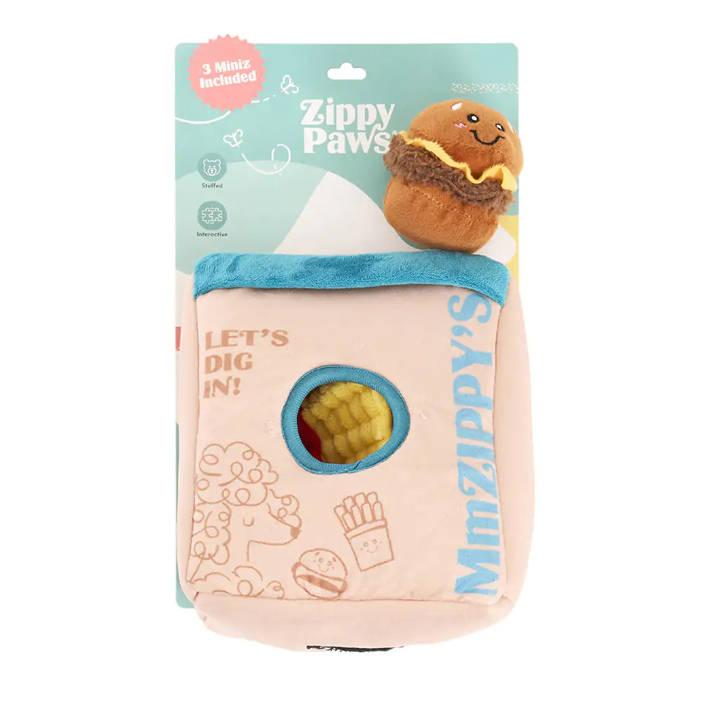 ZippyPaws Burrow Zippy Meal Interactive Plush Dog Toy