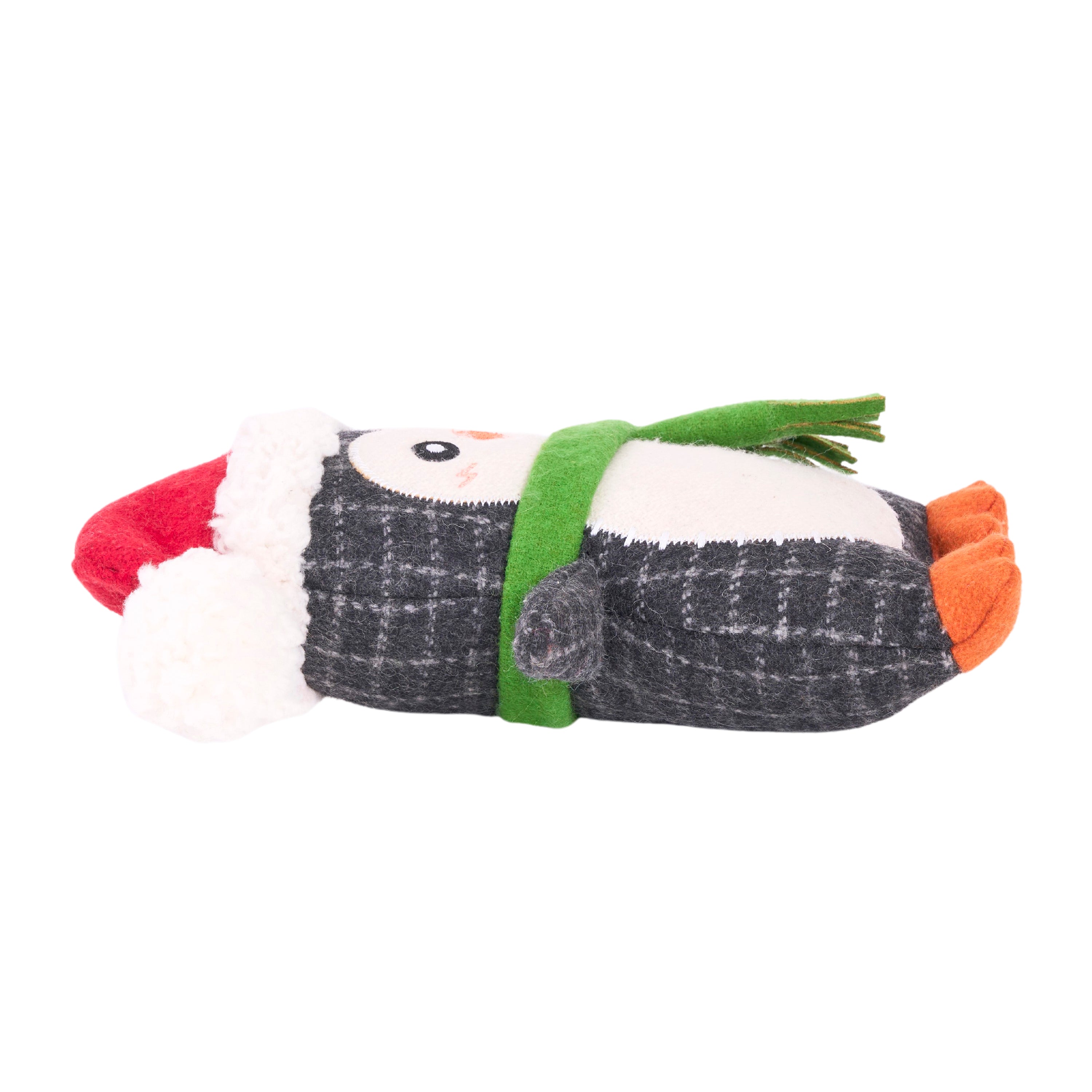 ZippyPaws ZippyPaws ecoZippy Holiday Cotton Cuddler Penguin Plush Dog Toy