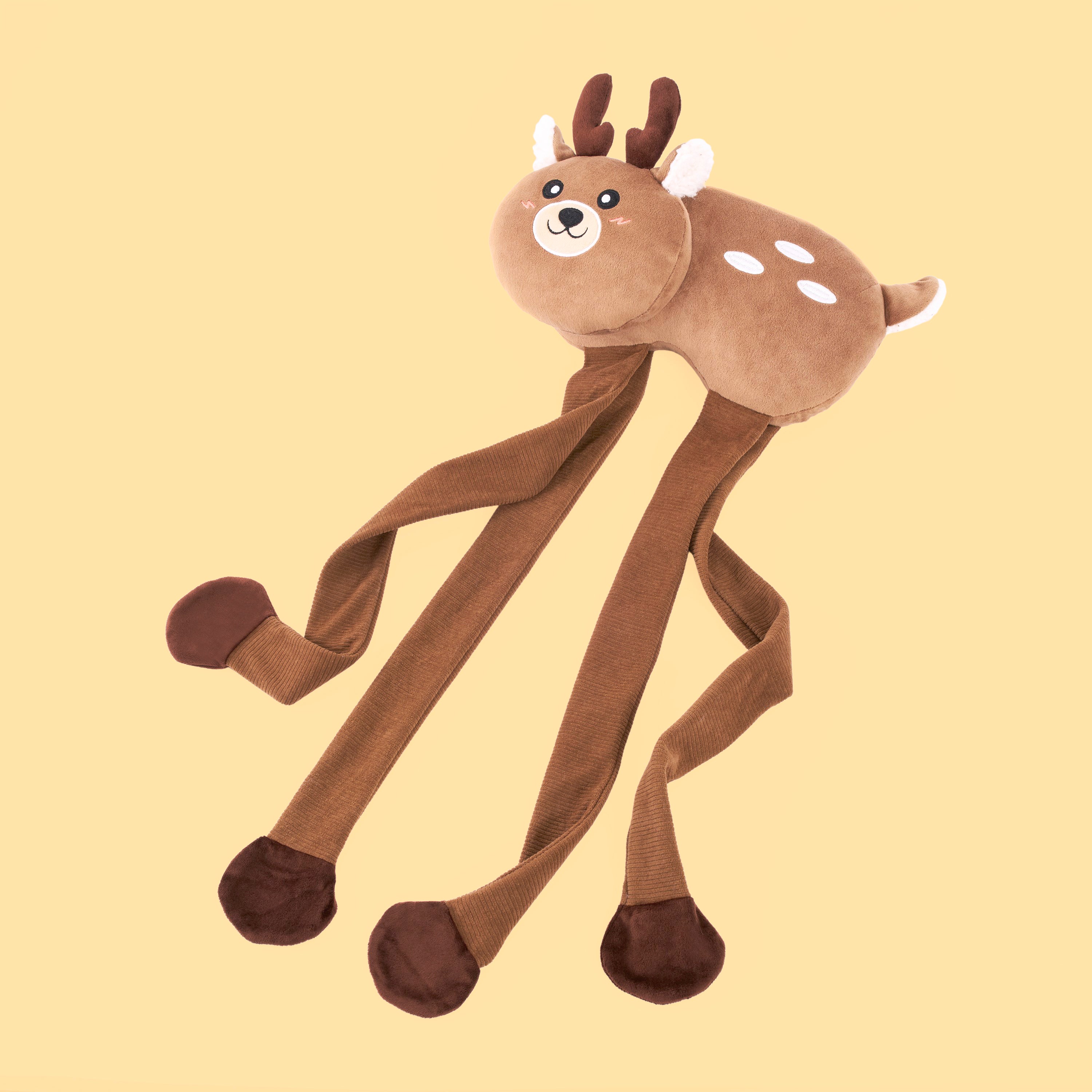 ZippyPaws ZippyPaws ecoZippy Holiday Crinkle Reindeer Plush Dog Toy
