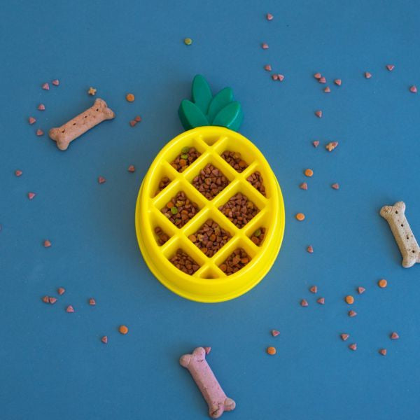 ZippyPaws Happy Bowls -Pineapple