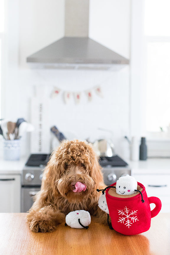 ZippyPaws Holiday Zippy Burrow Hot Cocoa Plush Dog Toy