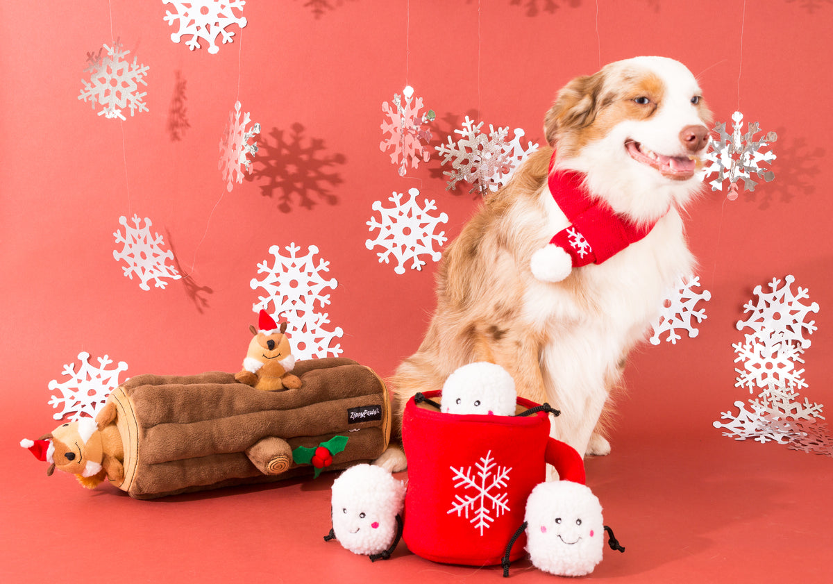 ZippyPaws Holiday Zippy Burrow Hot Cocoa Plush Dog Toy