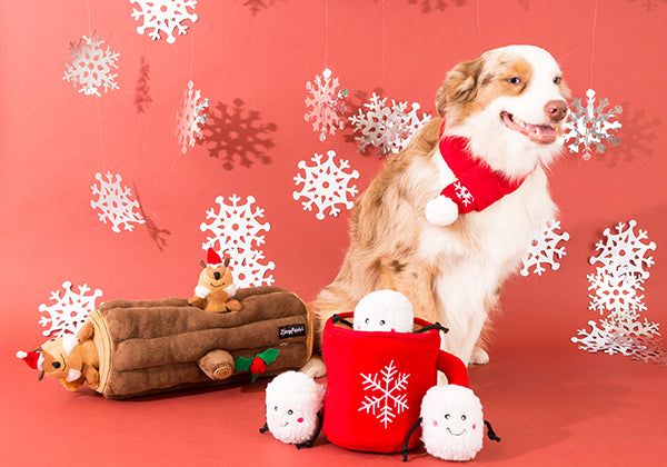 ZippyPaws Holiday Zippy Burrow Hot Cocoa Plush Dog Toy