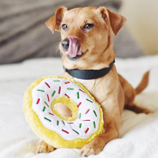 ZippyPaws Donutz Peppermint Plush Dog Toy