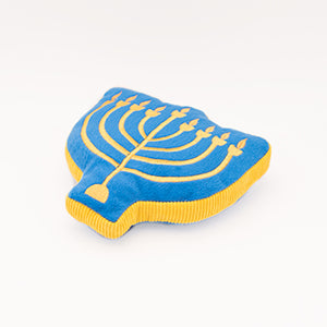 ZippyPaws Hanukkah Squeakie Pattiez Menorah Plush Dog Toy