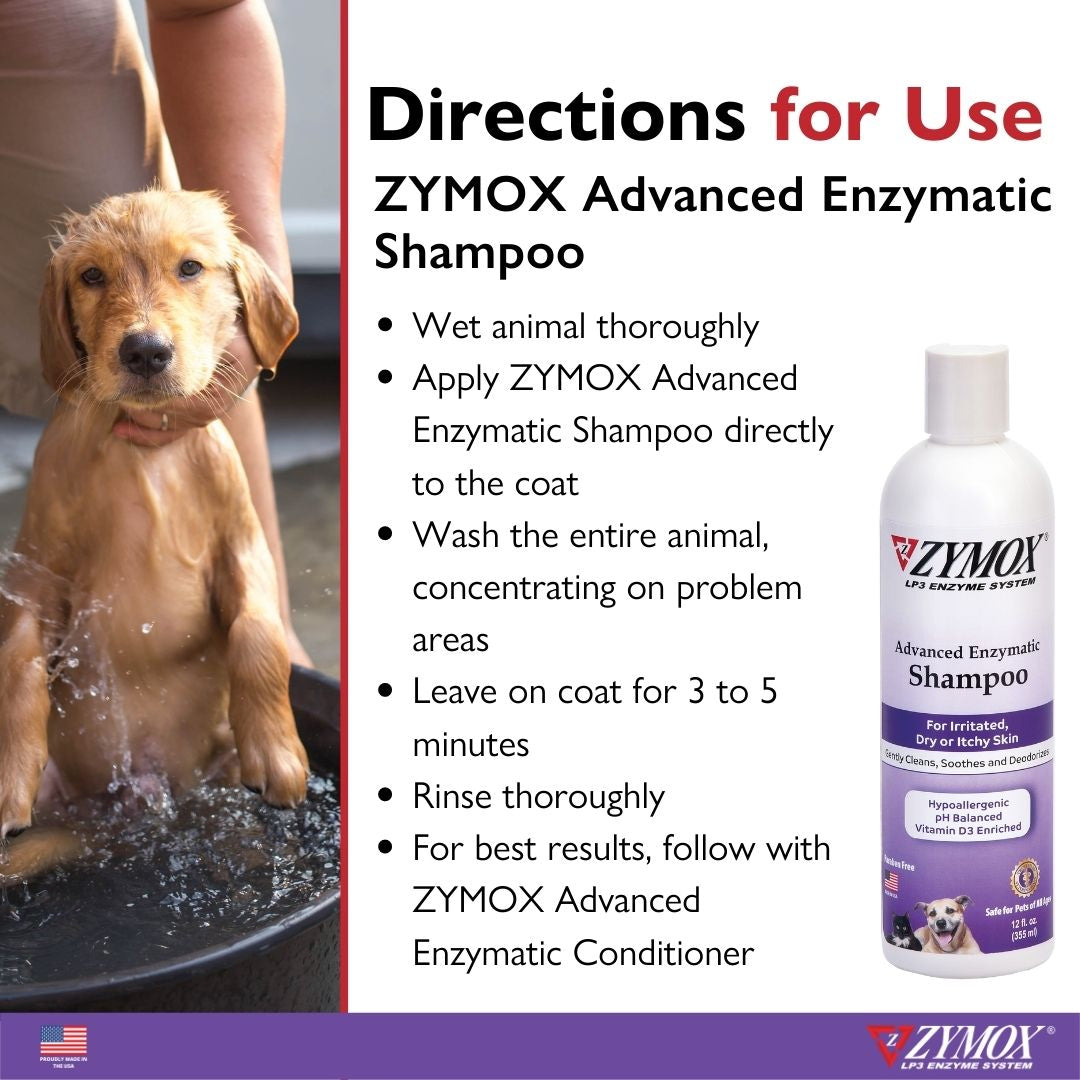 Zymox Advanced Enzymatic Shampoo 12oz