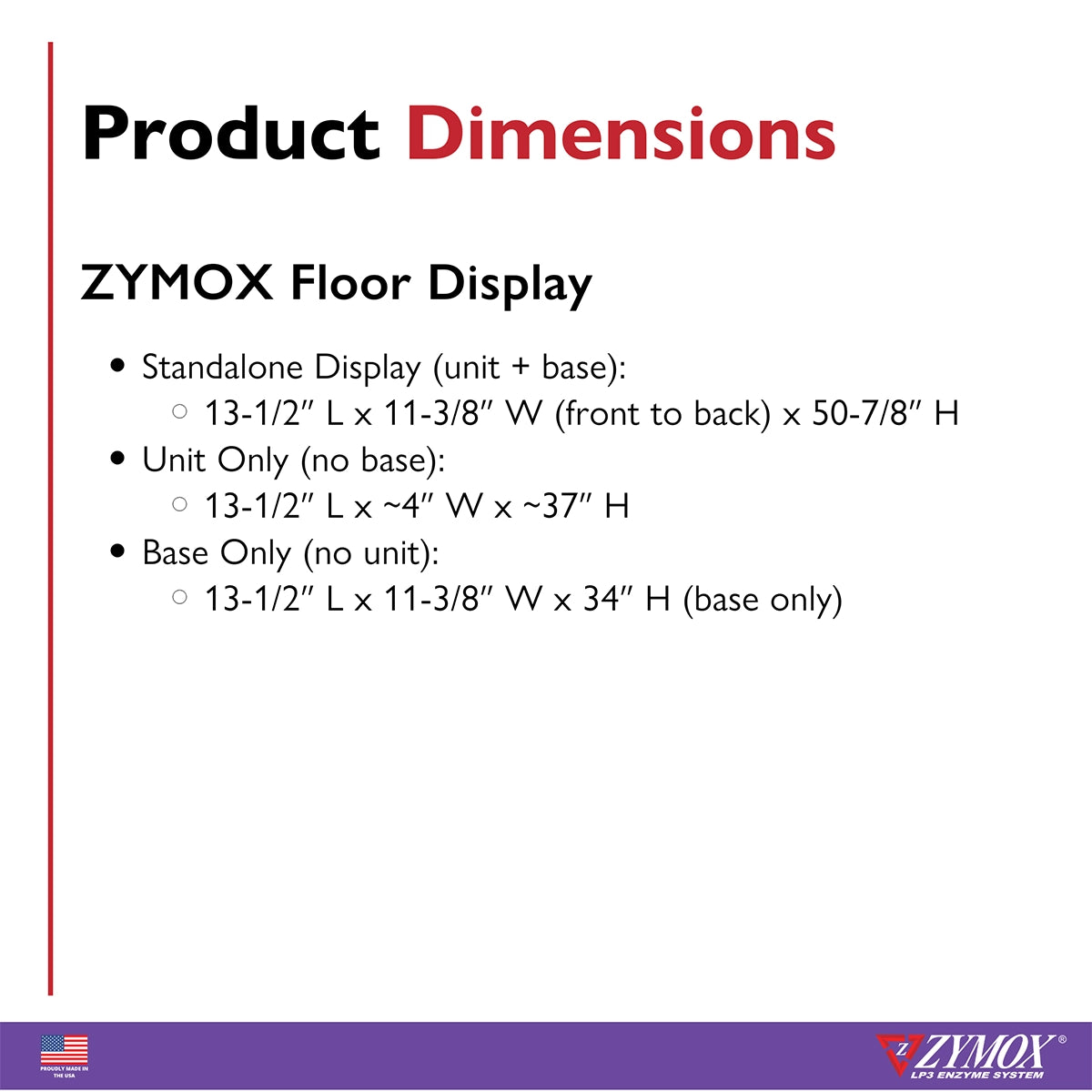 Zymox Floor Display