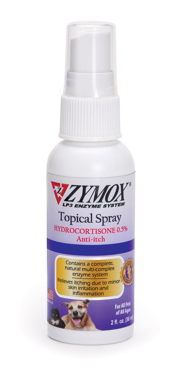 Zymox Spray w/ .5% hydrocortisone - 2 oz. bottle